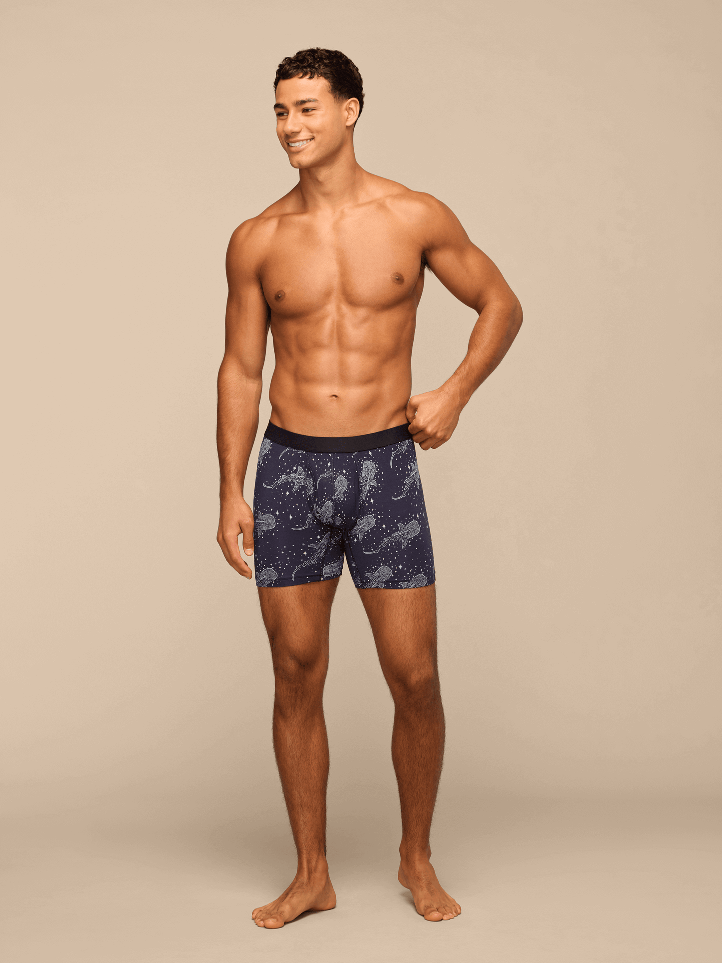 UltraModal™ Core Boxer Brief w/ Fly | Starry Sharks