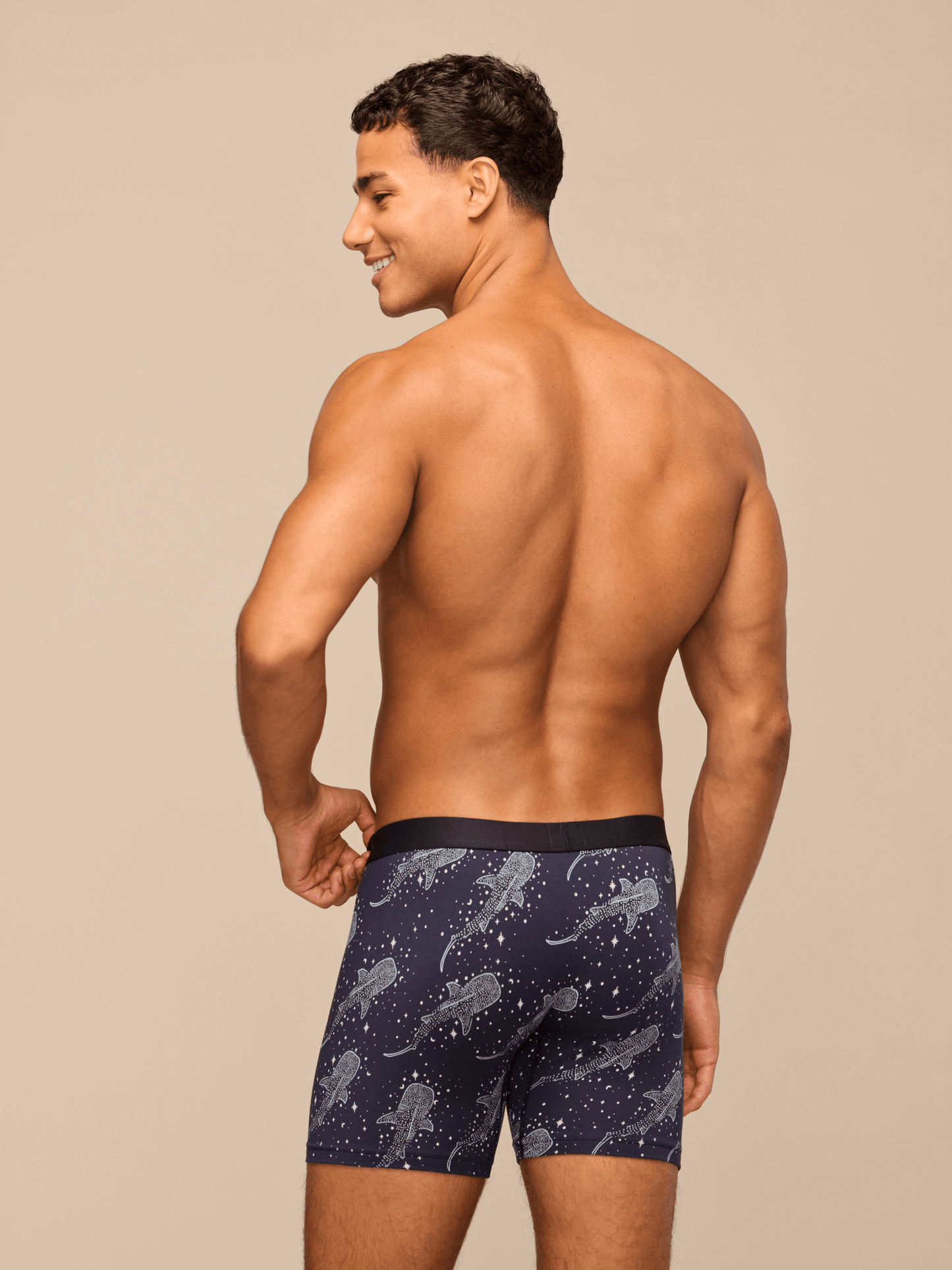 UltraModal™ Core Boxer Brief w/ Fly | Starry Sharks