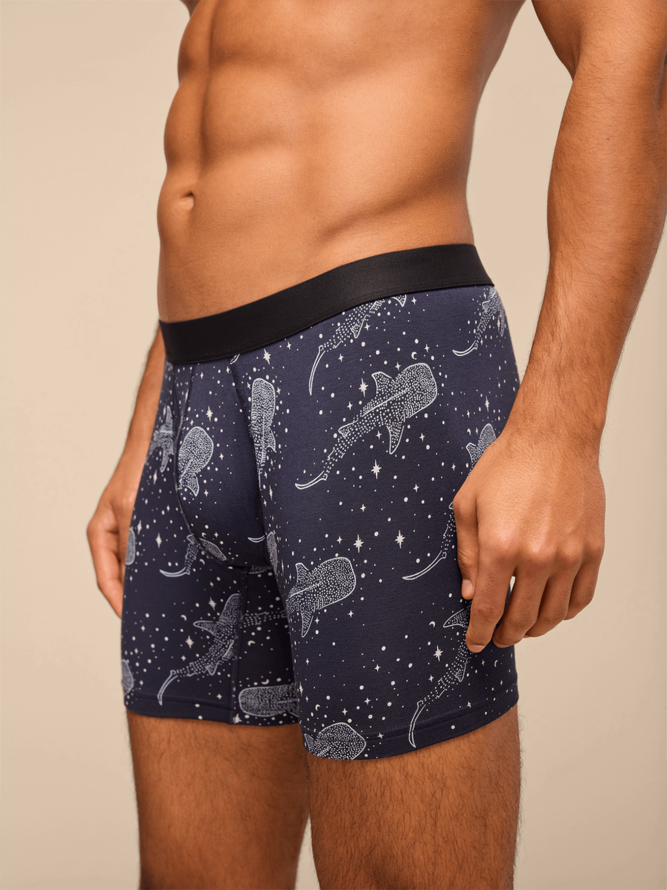 UltraModal™ Core Boxer Brief w/ Fly | Starry Sharks