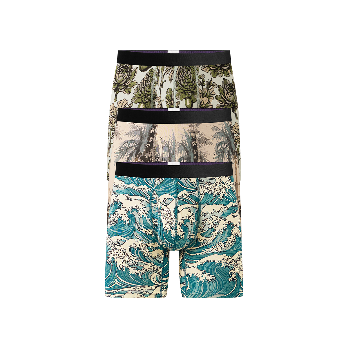Boxer Brief w/ Fly 3-Pack | Seaside Garden Pack