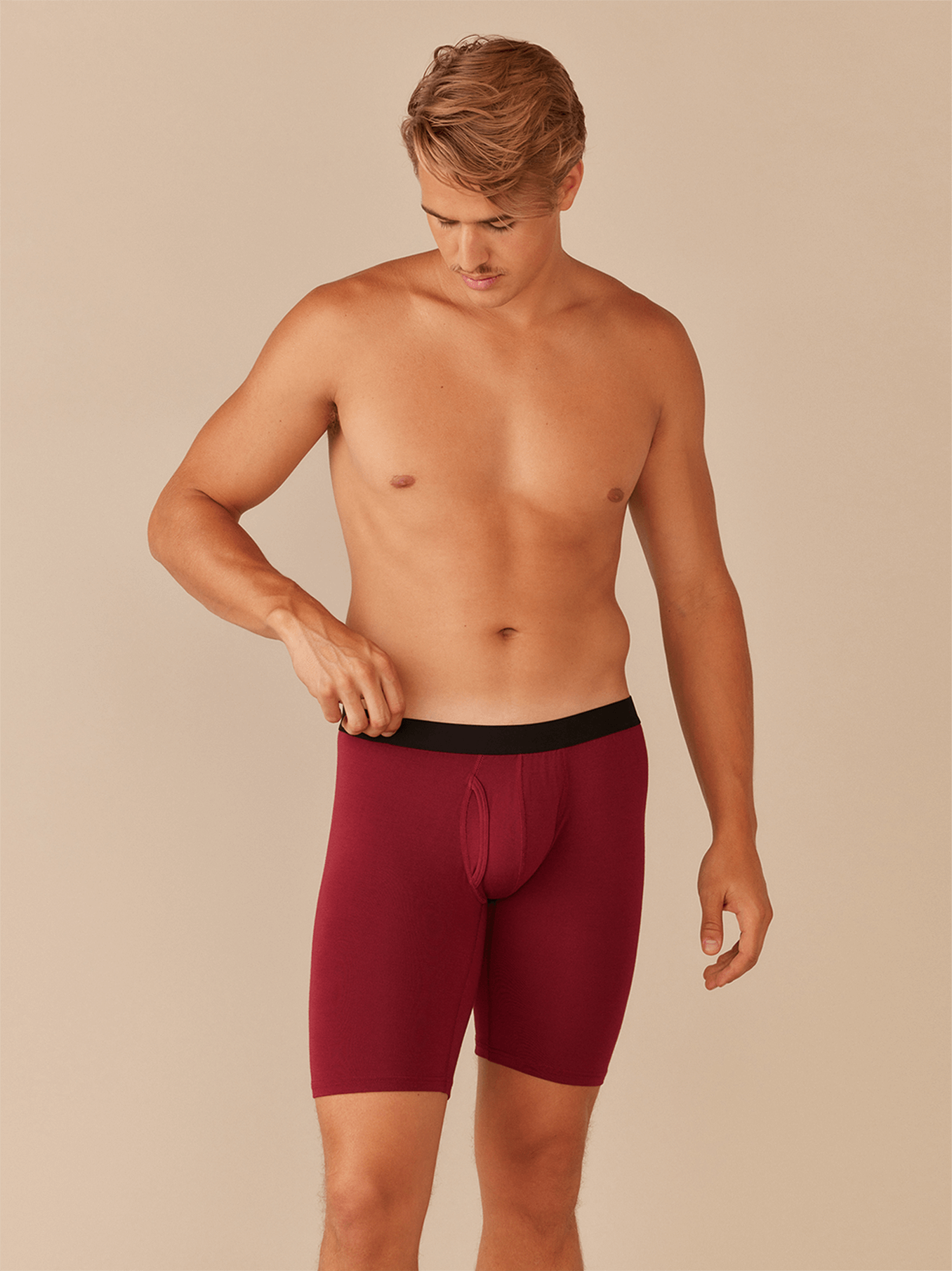 UltraModal™ Core Long Boxer Brief w/ Fly | Cabernet