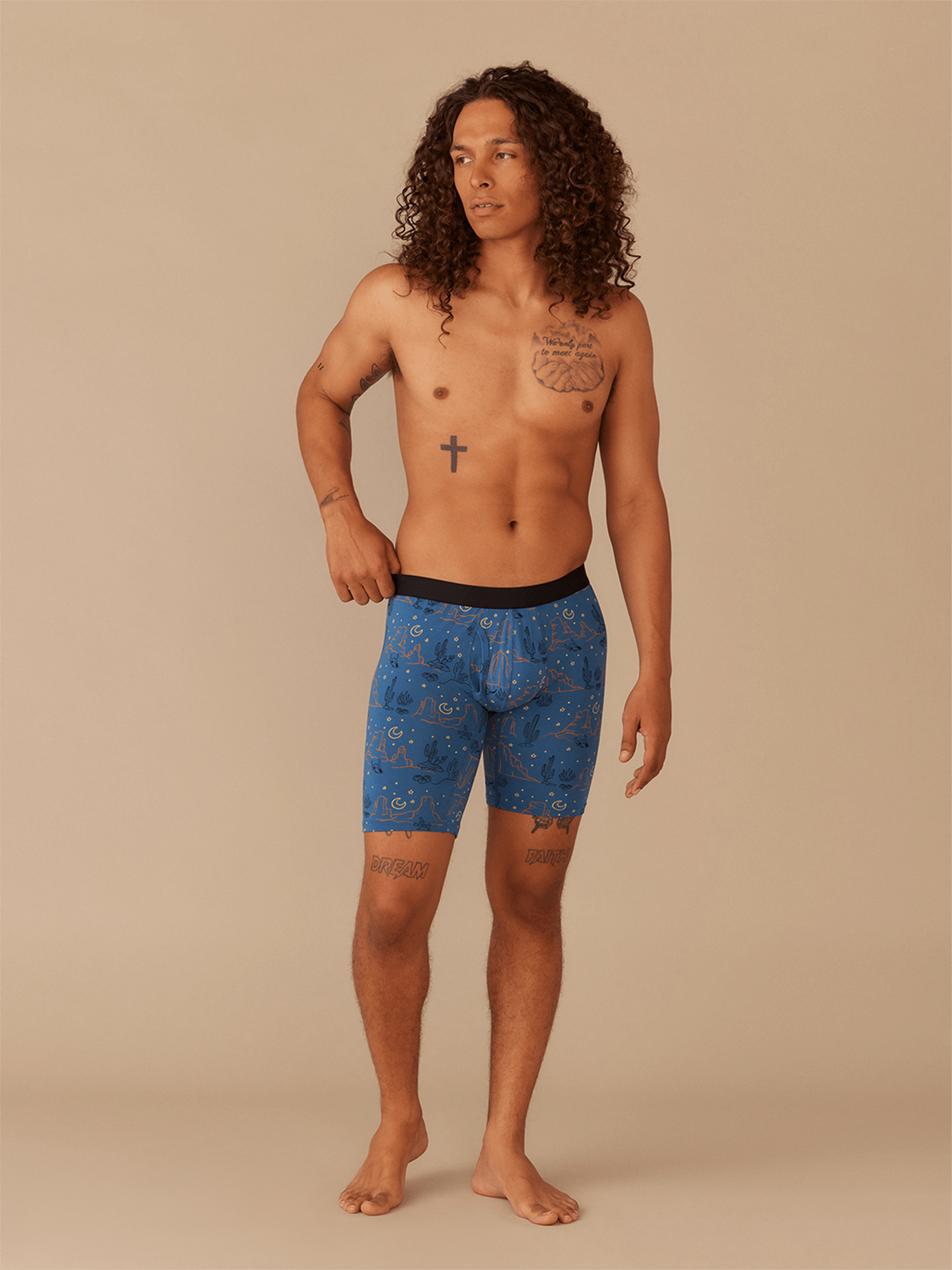 UltraModal™ Core Long Boxer Brief w/ Fly | Desert Sky