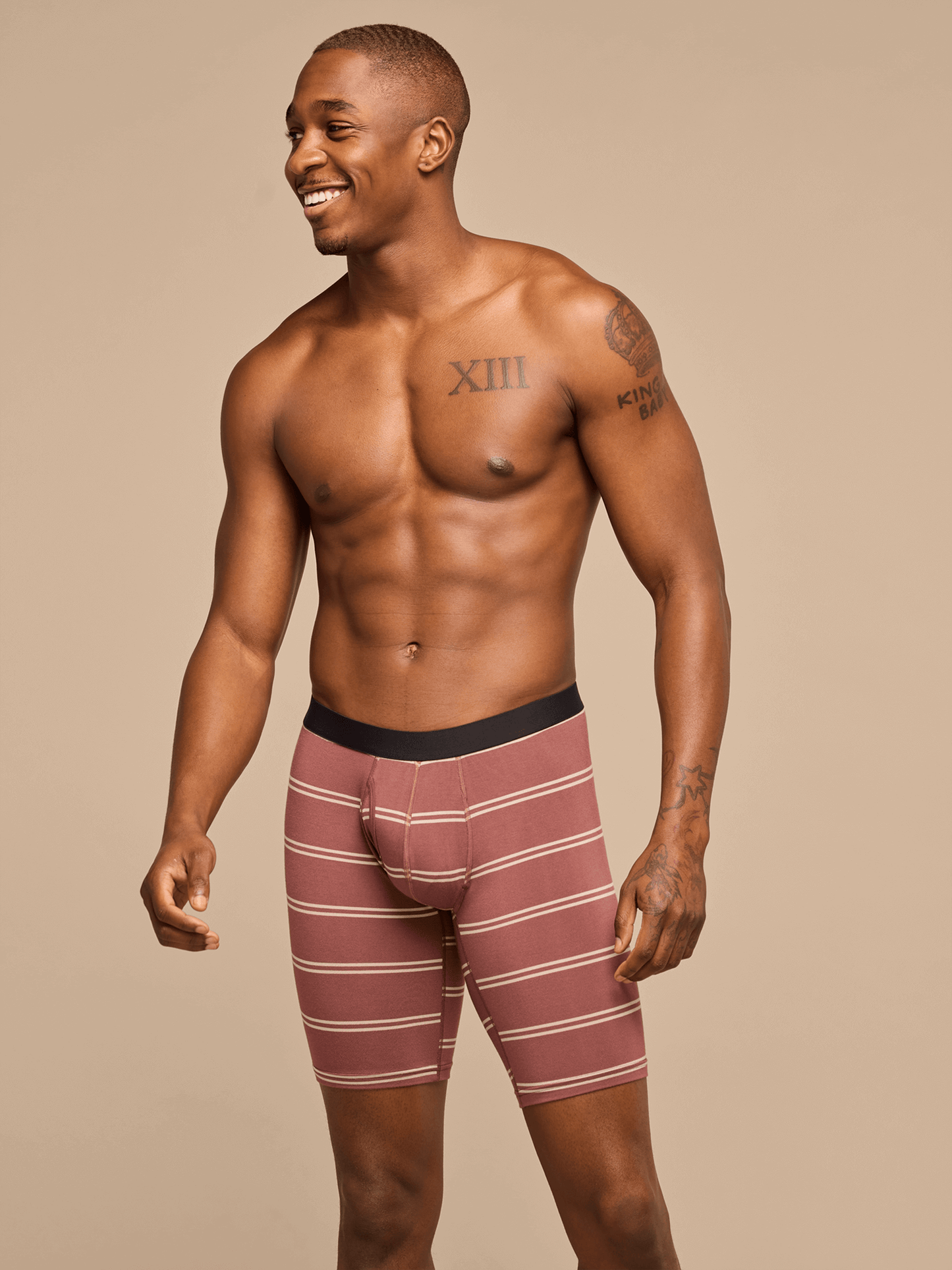 UltraModal™ Core Long Boxer Brief w/ Fly | Desert Heat Stripes