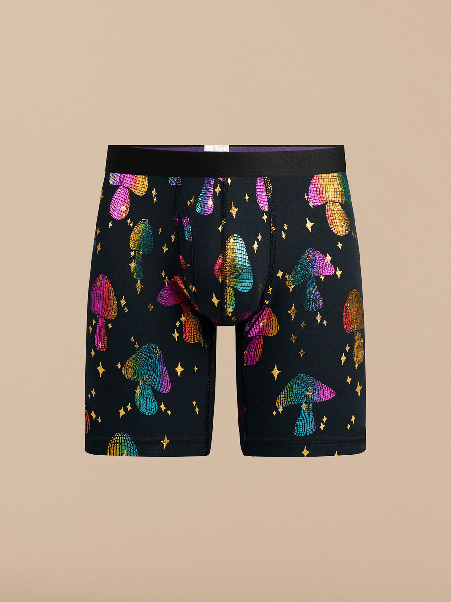 UltraModal™ Core Long Boxer Brief w/ Fly 3-Pack | Disco Shrooms Pack