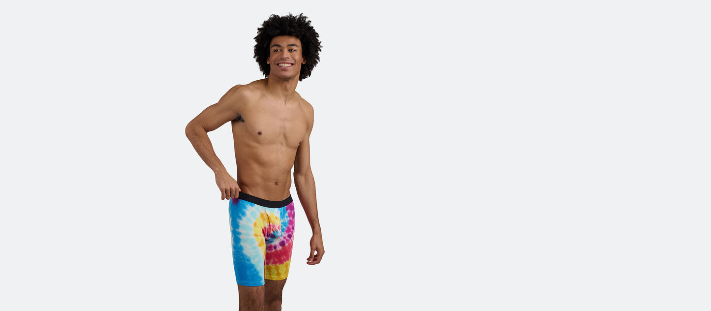 UltraModal™ Core Long Boxer Brief w/ Fly | Rainbow Tie Dye
