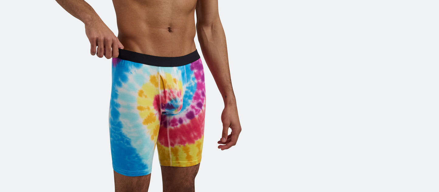 UltraModal™ Core Long Boxer Brief w/ Fly | Rainbow Tie Dye