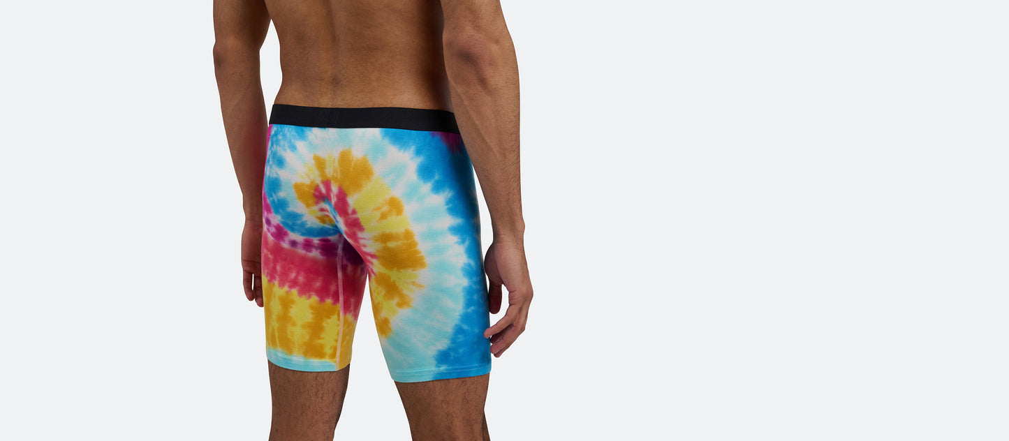 UltraModal™ Core Long Boxer Brief w/ Fly | Rainbow Tie Dye