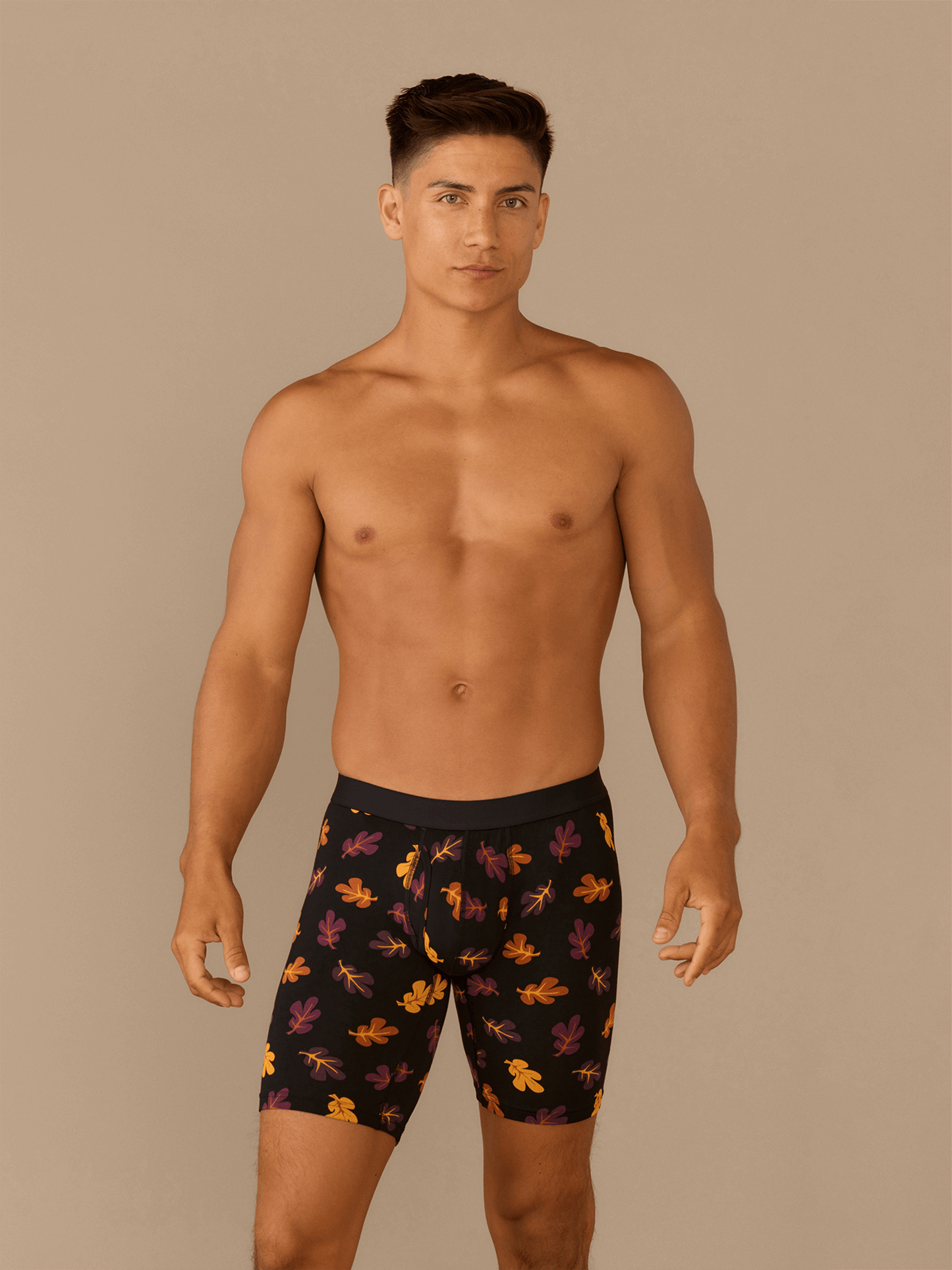 UltraModal™ Core Long Boxer Brief w/ Fly | Fall Leaves