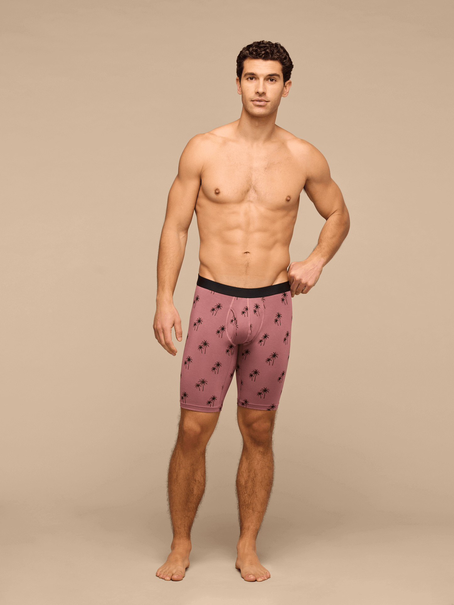 UltraModal™ Core Long Boxer Brief w/ Fly | Faded Palms