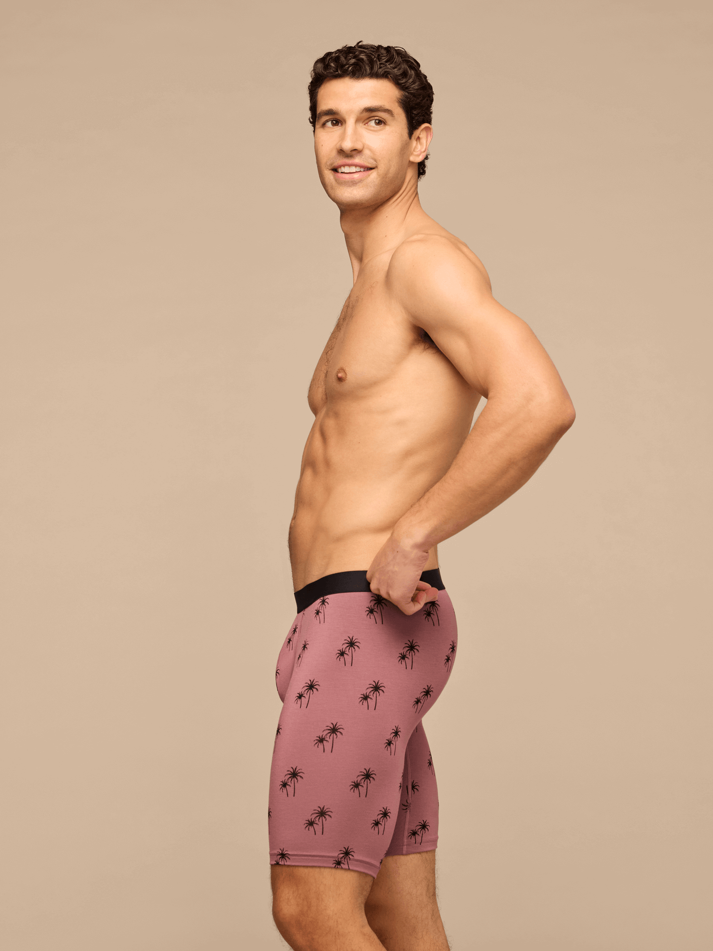 UltraModal™ Core Long Boxer Brief w/ Fly | Faded Palms