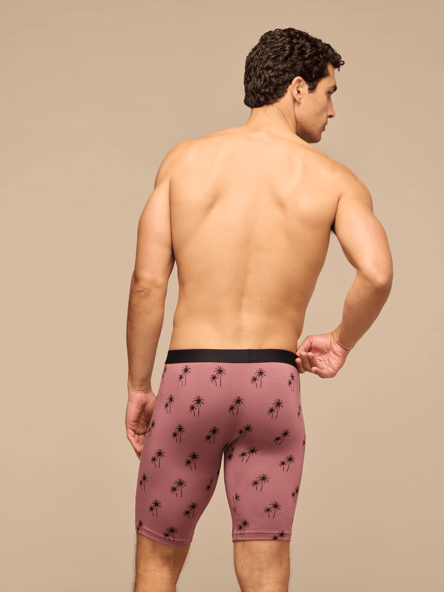 UltraModal™ Core Long Boxer Brief w/ Fly | Faded Palms