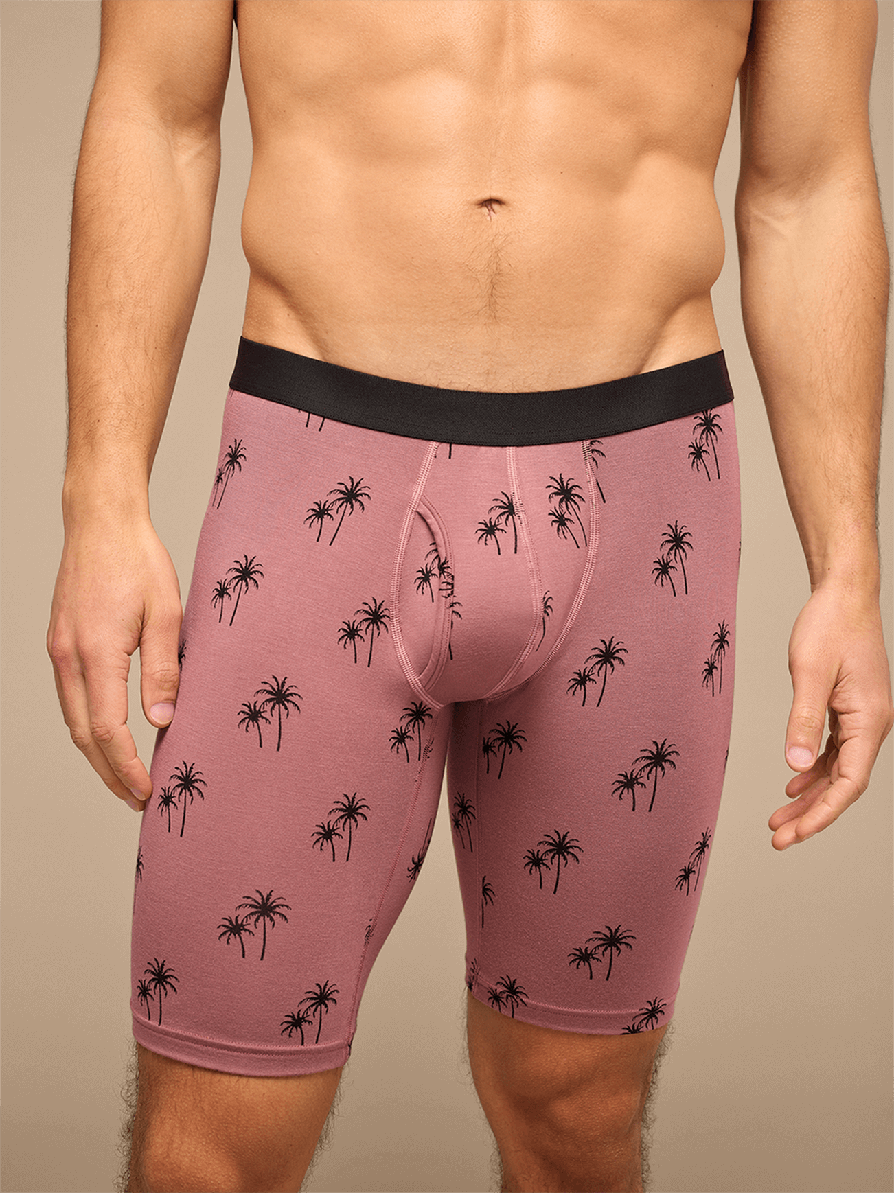 UltraModal™ Core Long Boxer Brief w/ Fly | Faded Palms