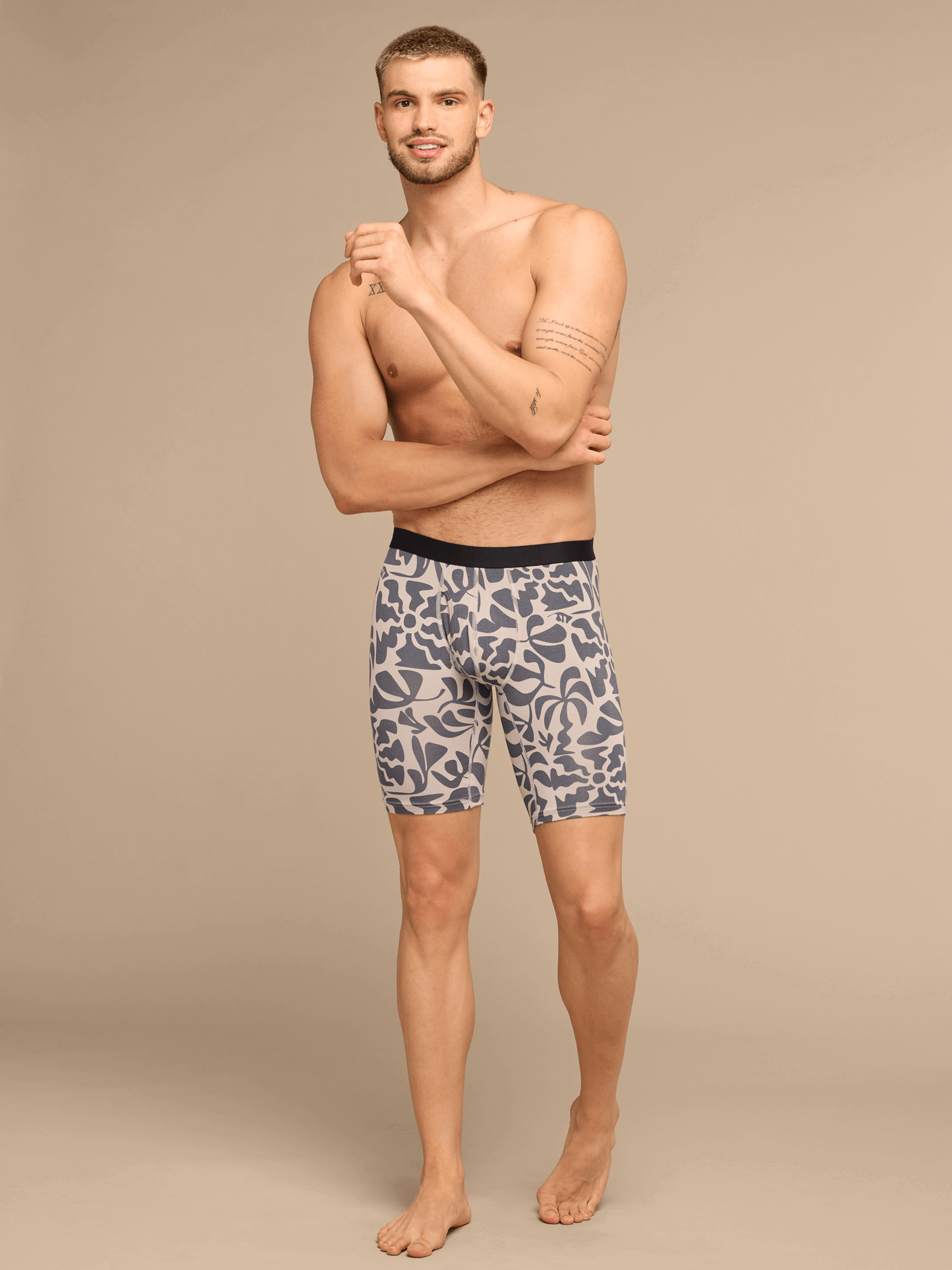 UltraModal™ Core Long Boxer Brief w/ Fly | Grey Heatwave