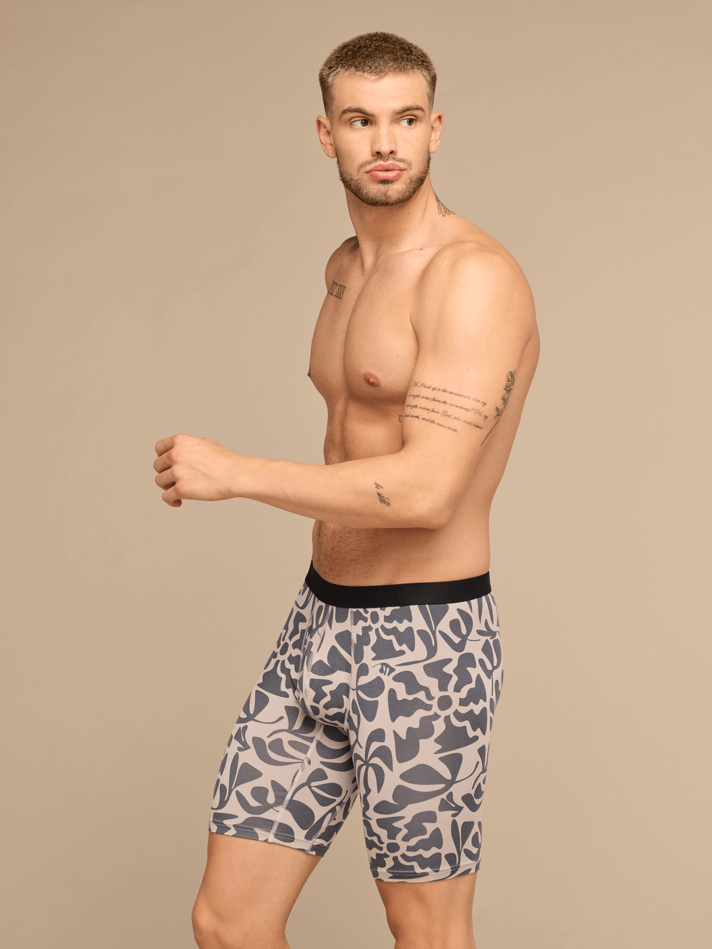 UltraModal™ Core Long Boxer Brief w/ Fly | Grey Heatwave