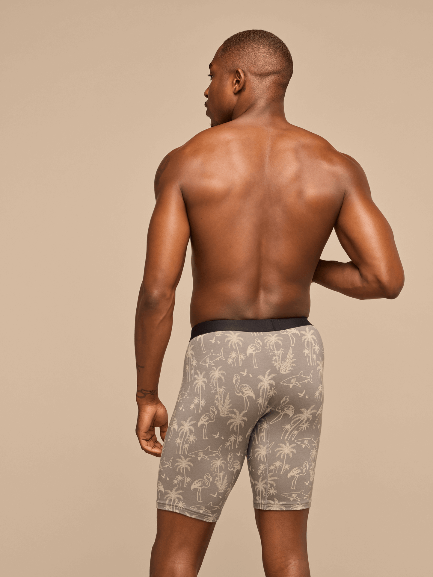 UltraModal™ Core Long Boxer Brief w/ Fly | Grey Wild Life