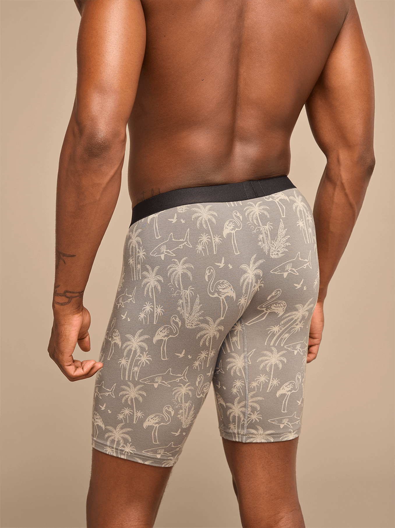 UltraModal™ Core Long Boxer Brief w/ Fly | Grey Wild Life