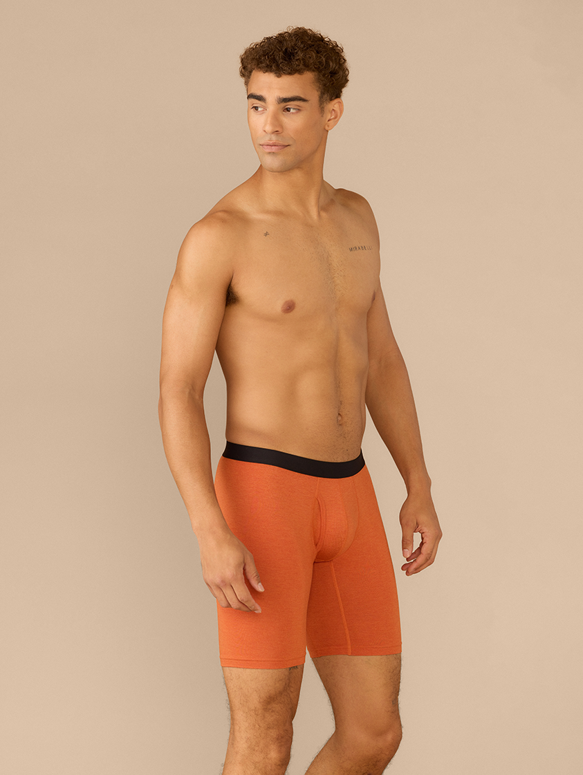 UltraModal™ Core Long Boxer Brief w/ Fly | Heather Terra