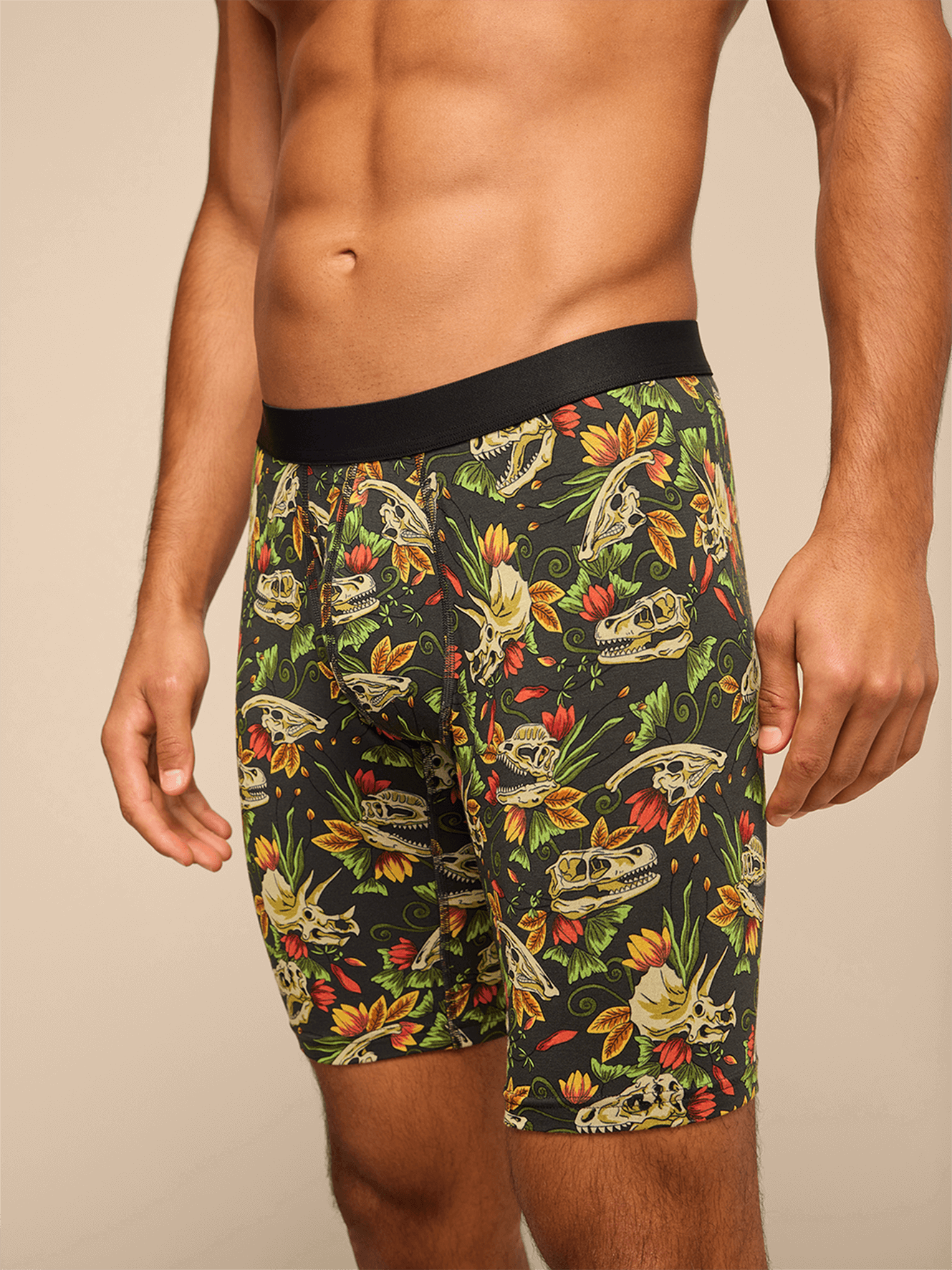 UltraModal™ Core Long Boxer Brief w/ Fly | Jurassic Garden