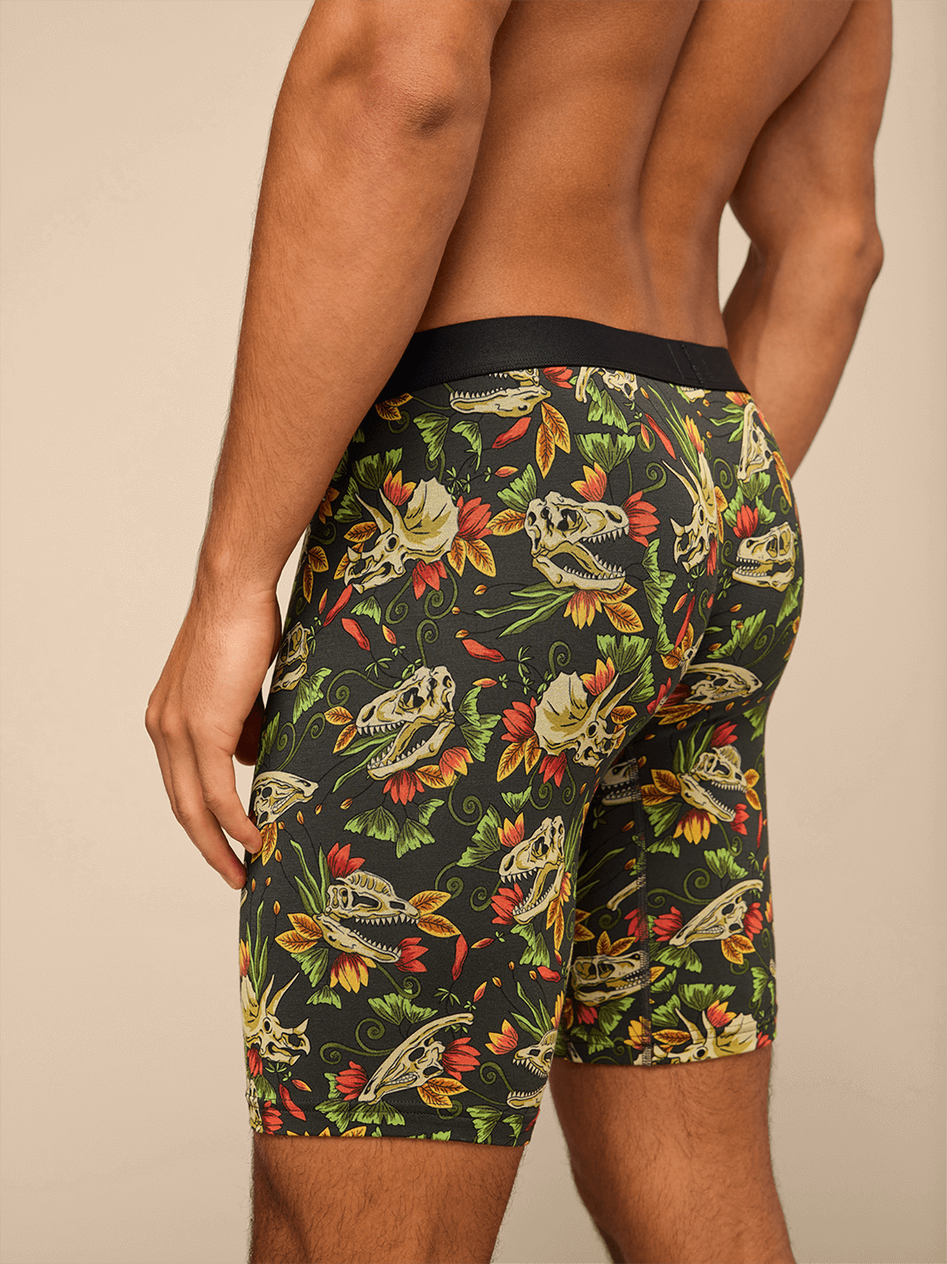 UltraModal™ Core Long Boxer Brief w/ Fly | Jurassic Garden
