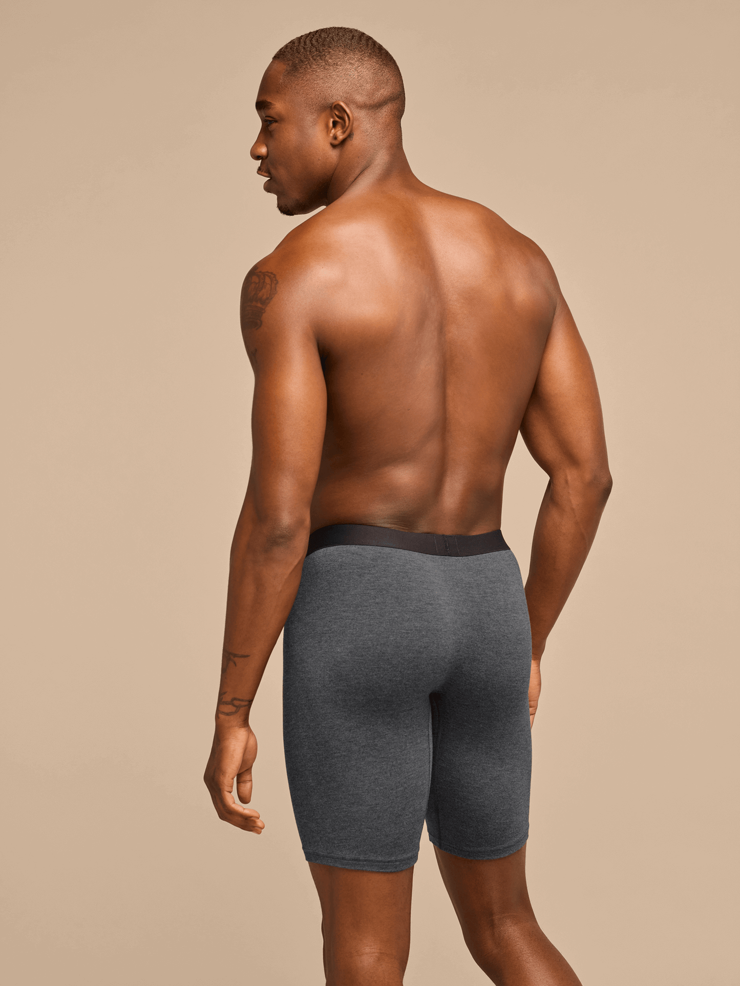 UltraModal™ Core Long Boxer Brief w/ Fly | Heather Charcoal