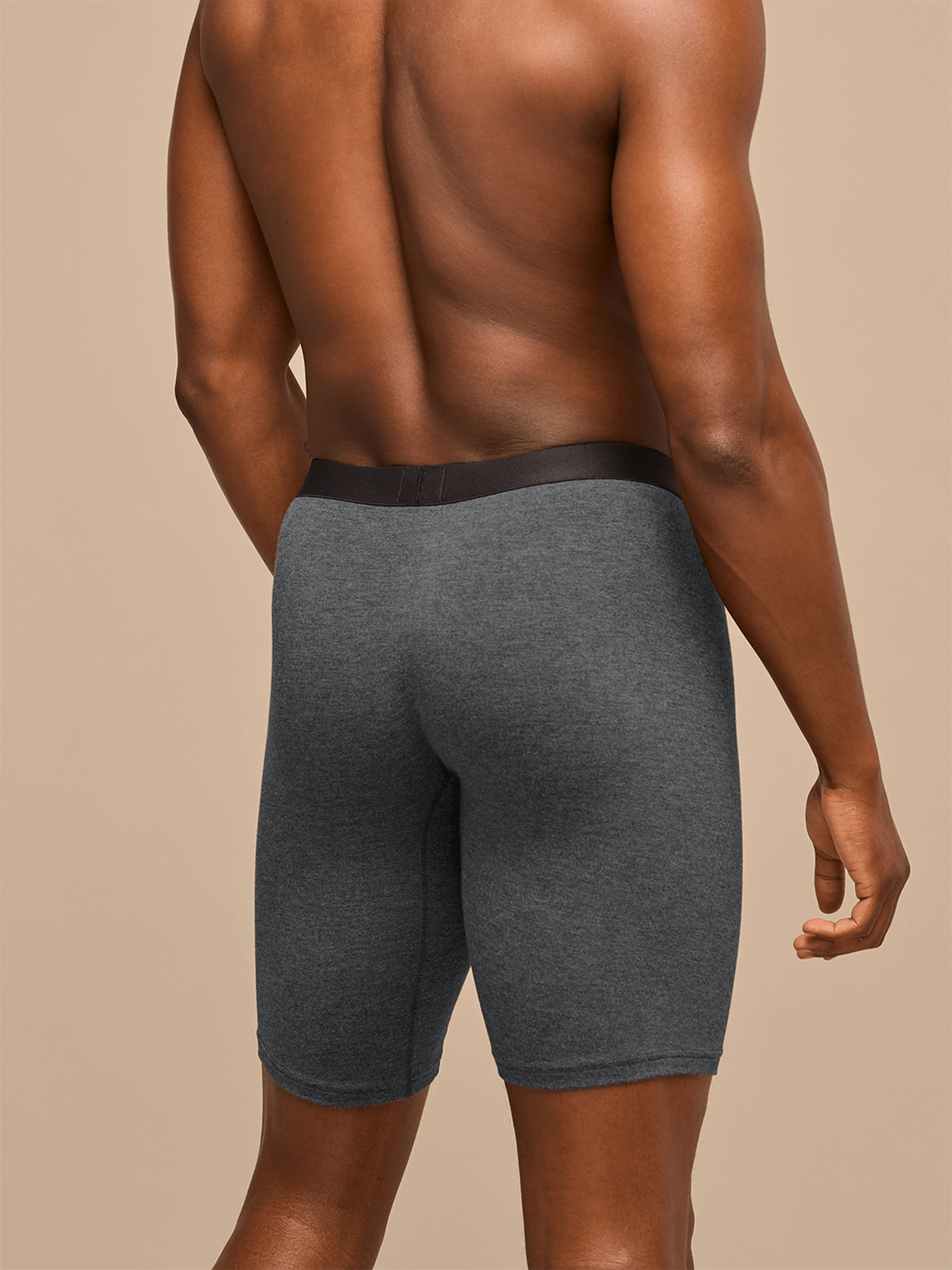 UltraModal™ Core Long Boxer Brief w/ Fly | Heather Charcoal