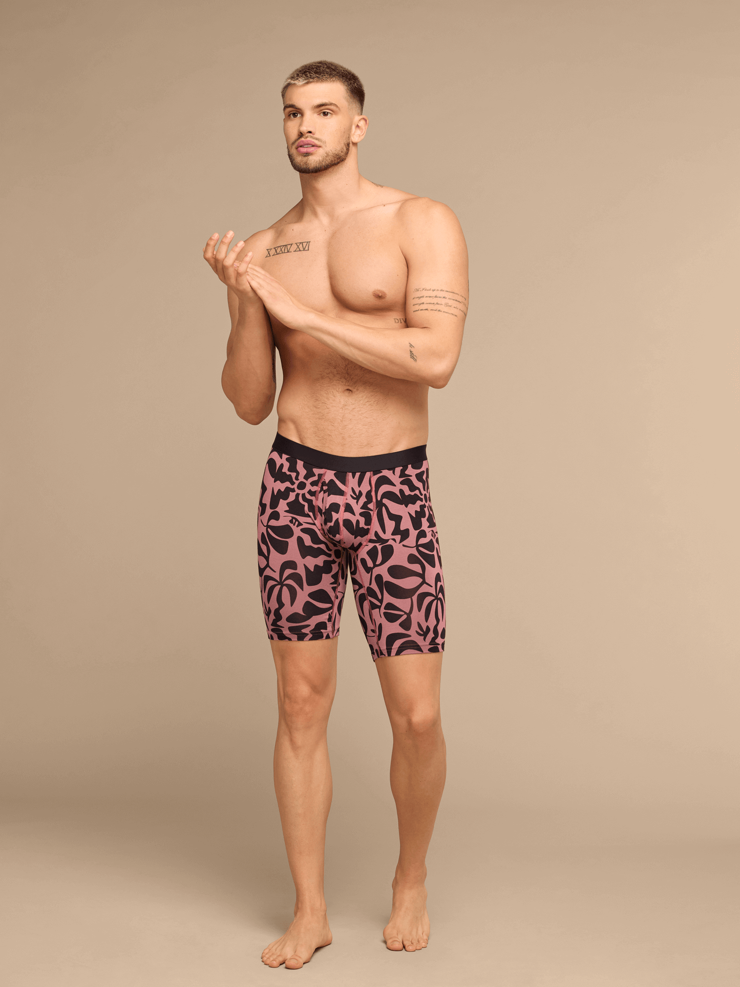 UltraModal™ Core Long Boxer Brief w/ Fly | Mauve Heatwave