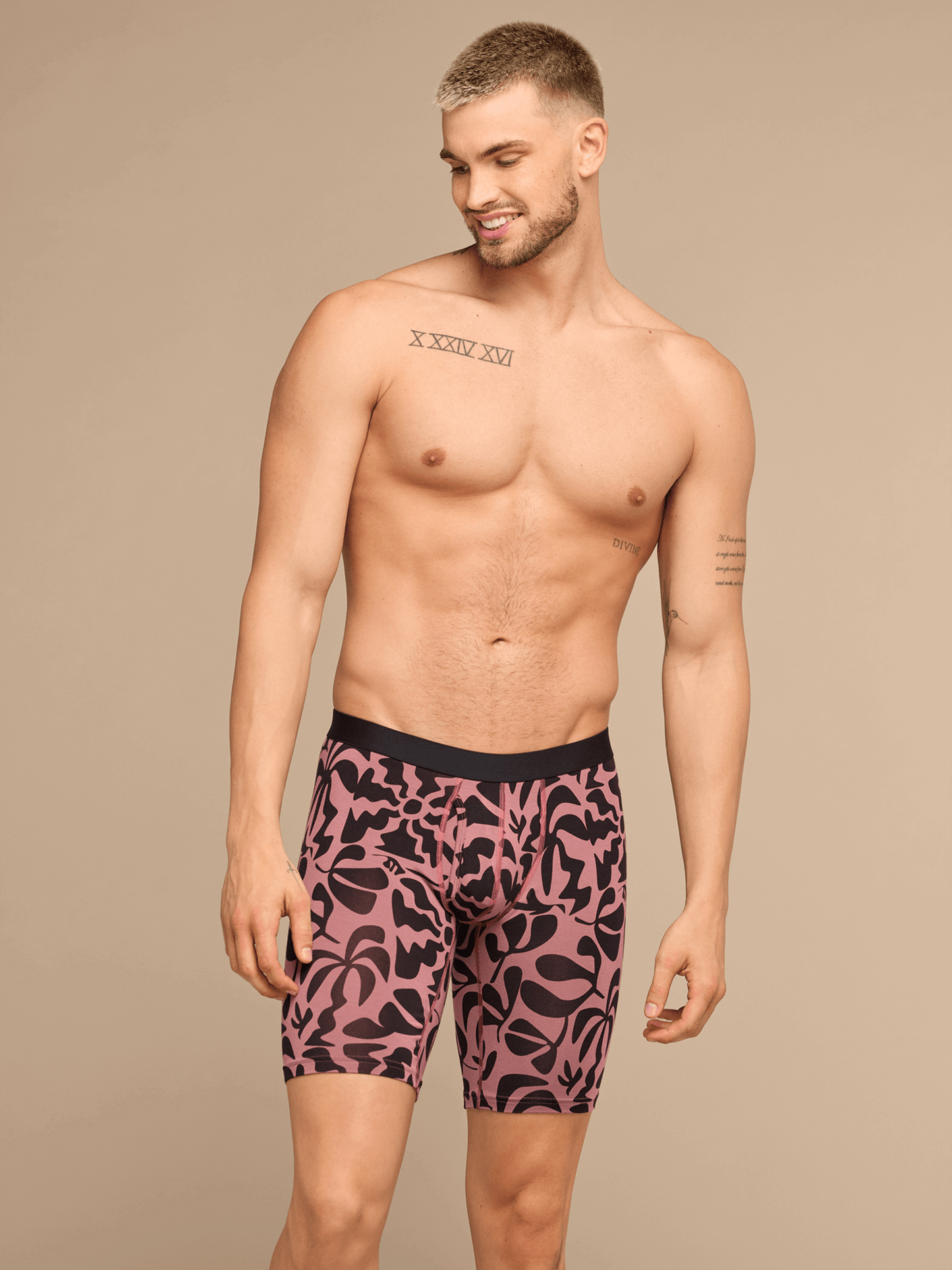 UltraModal™ Core Long Boxer Brief w/ Fly 3-Pack | Beach Boheme Clay Pack