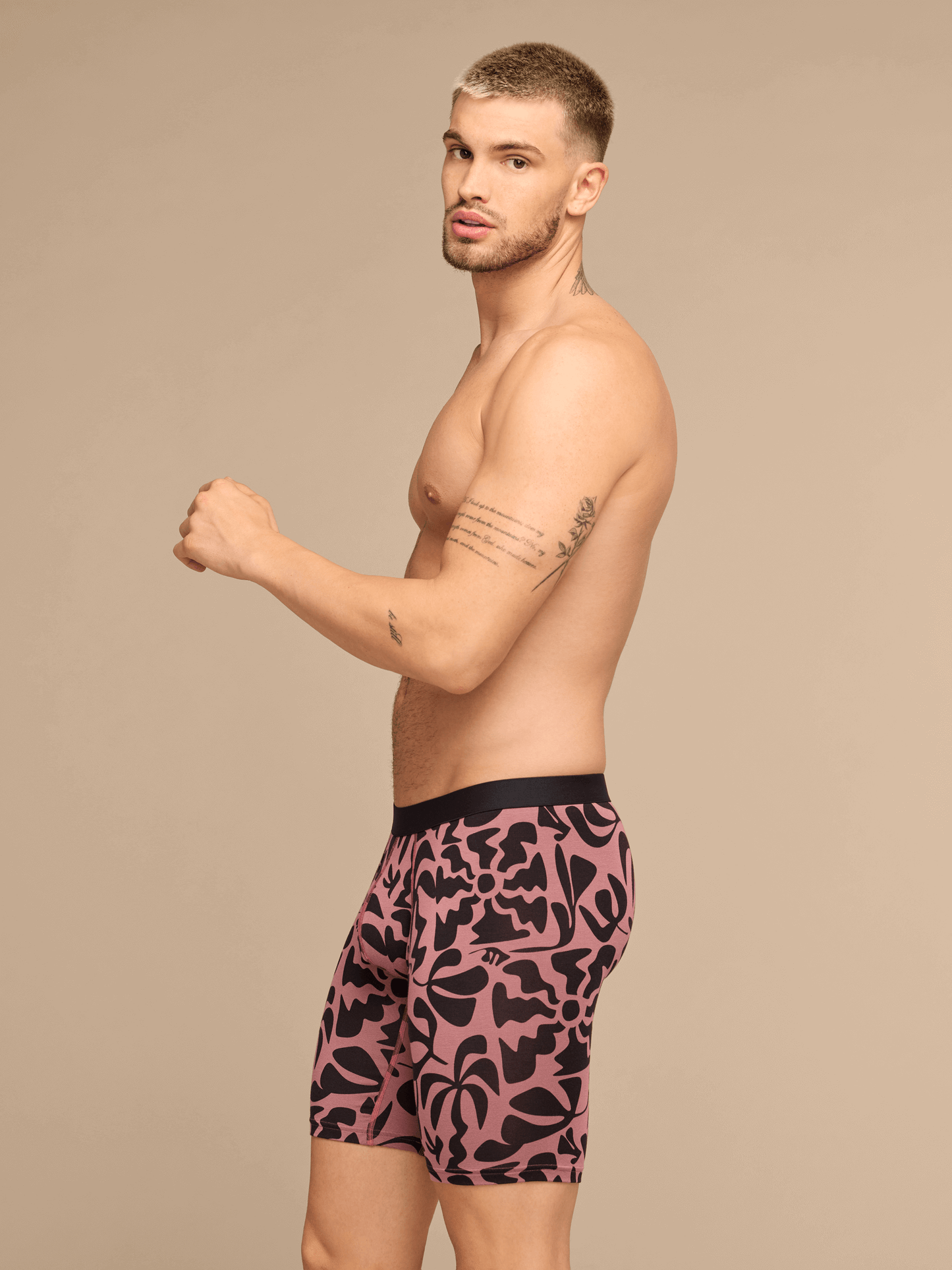 UltraModal™ Core Long Boxer Brief w/ Fly | Mauve Heatwave