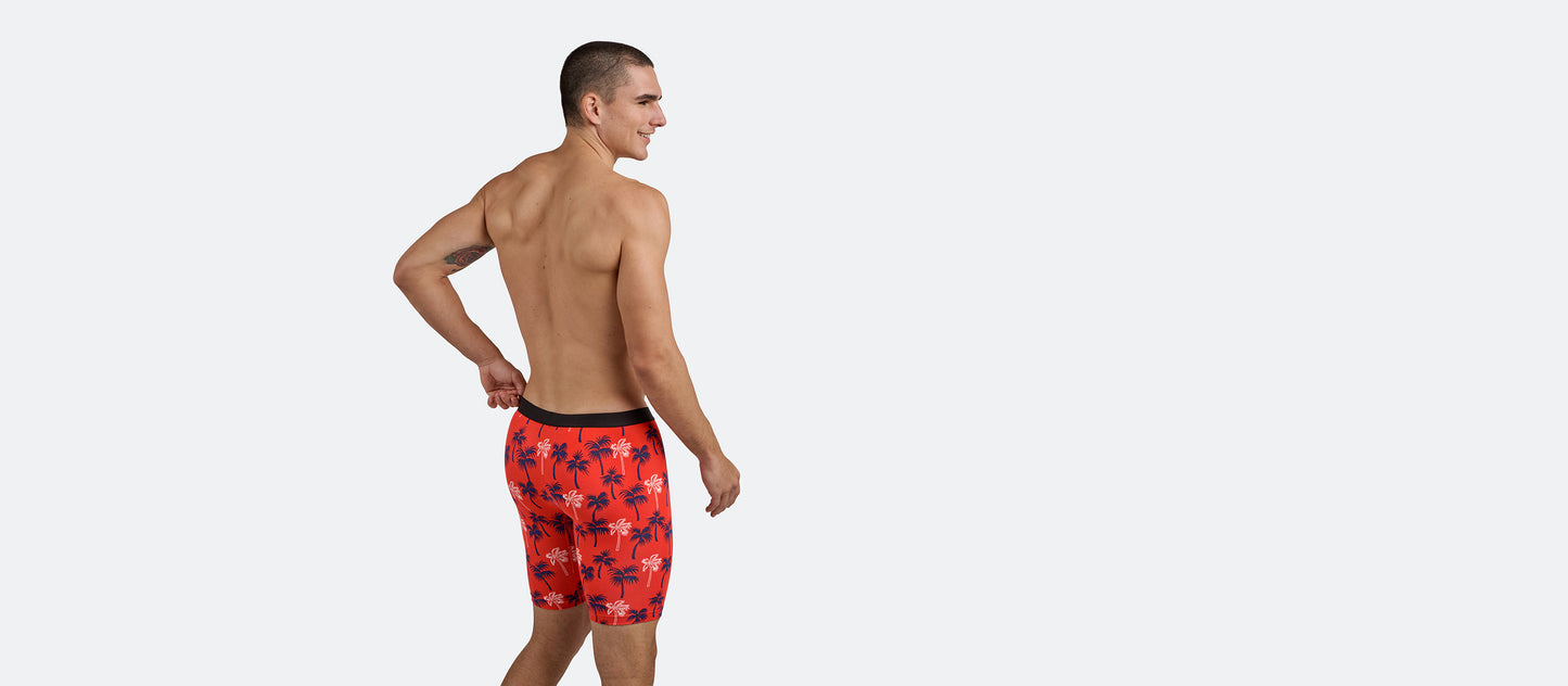 UltraModal™ Core Long Boxer Brief w/ Fly | Nautical Palms
