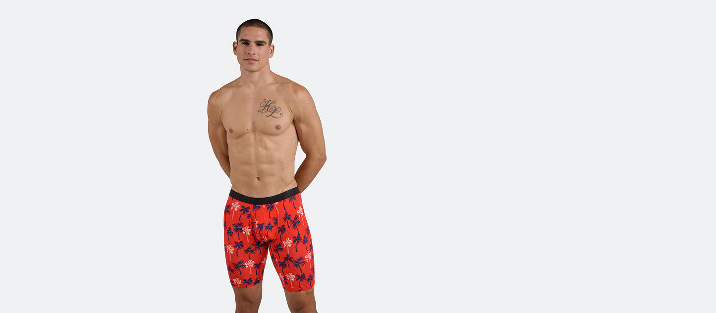 UltraModal™ Core Long Boxer Brief w/ Fly | Nautical Palms