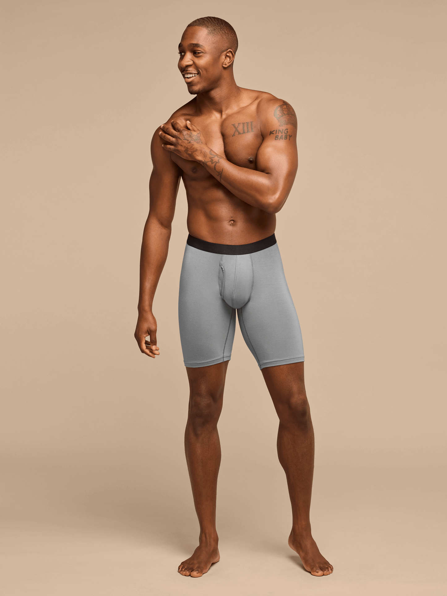 UltraModal™ Core Long Boxer Brief w/ Fly | Stone