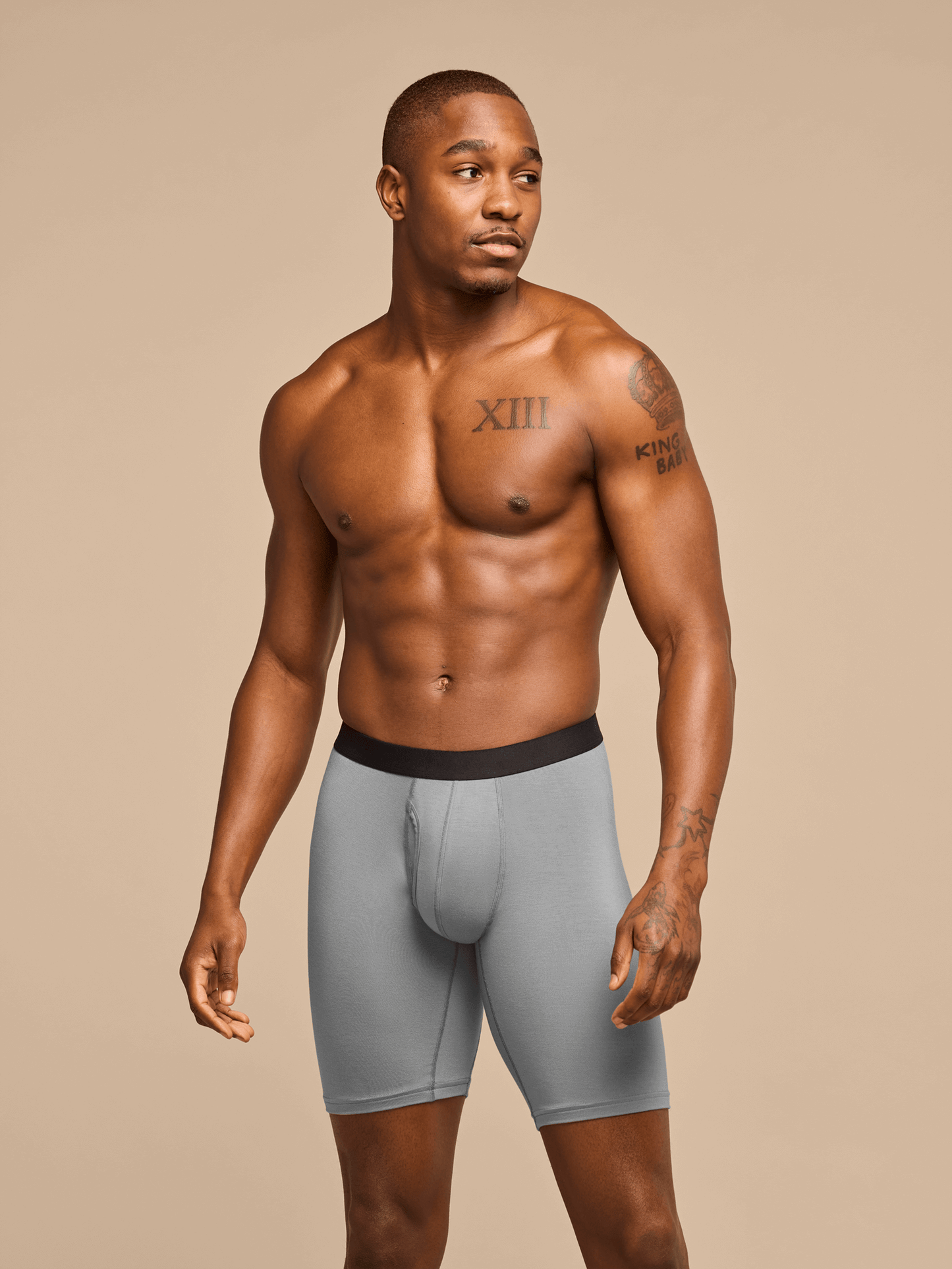 UltraModal™ Core Long Boxer Brief w/ Fly | Stone