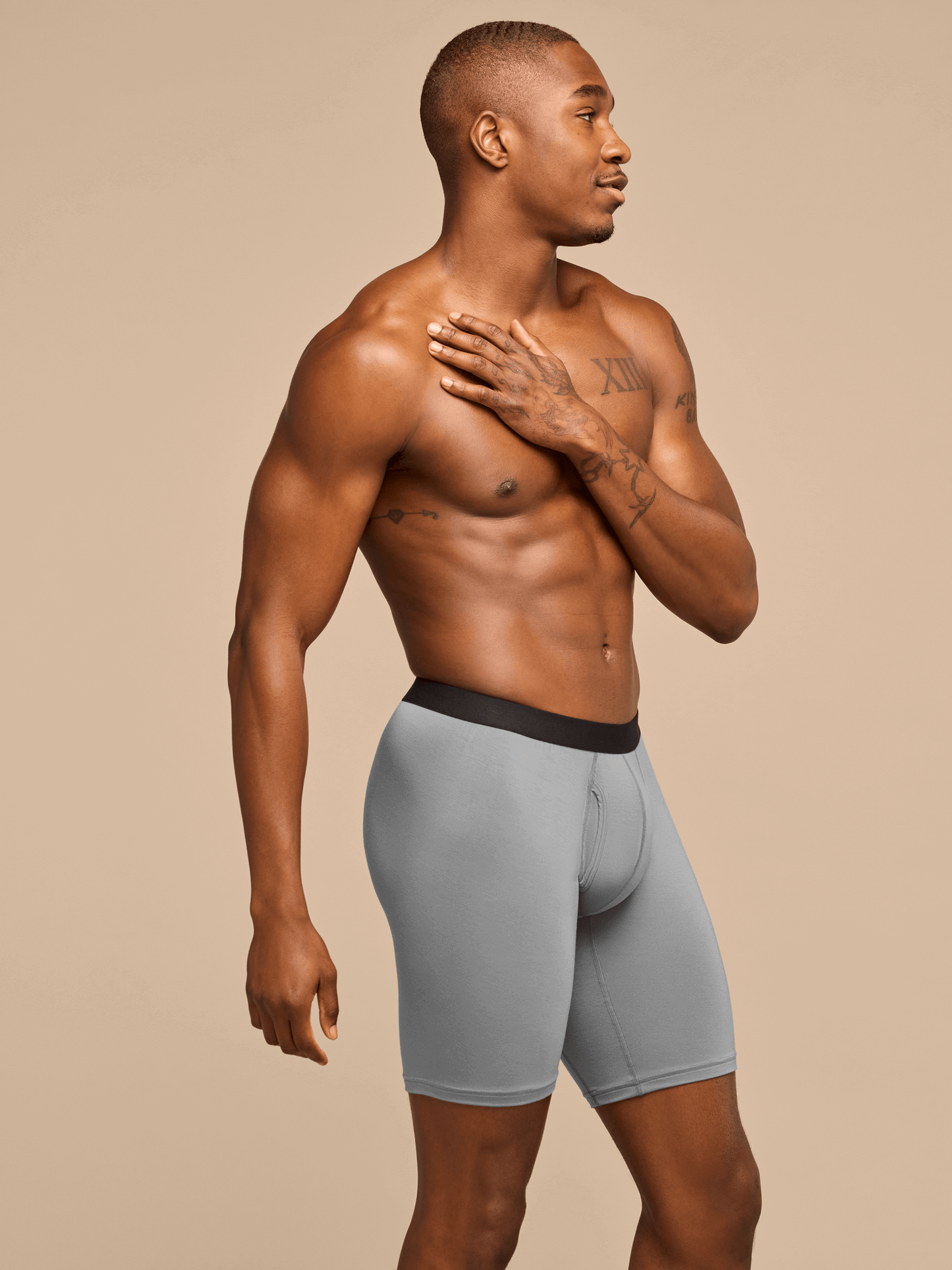 UltraModal™ Core Long Boxer Brief w/ Fly | Stone