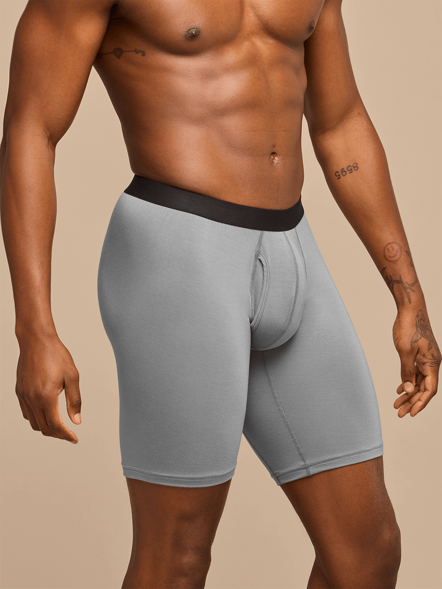 UltraModal™ Core Long Boxer Brief w/ Fly | Stone