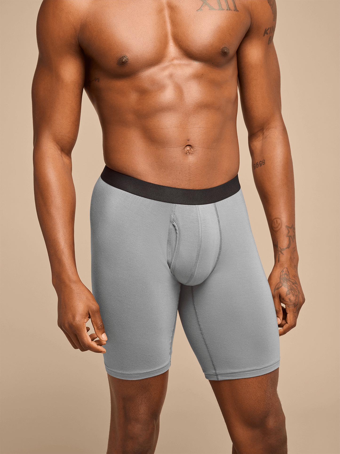 UltraModal™ Core Long Boxer Brief w/ Fly | Stone