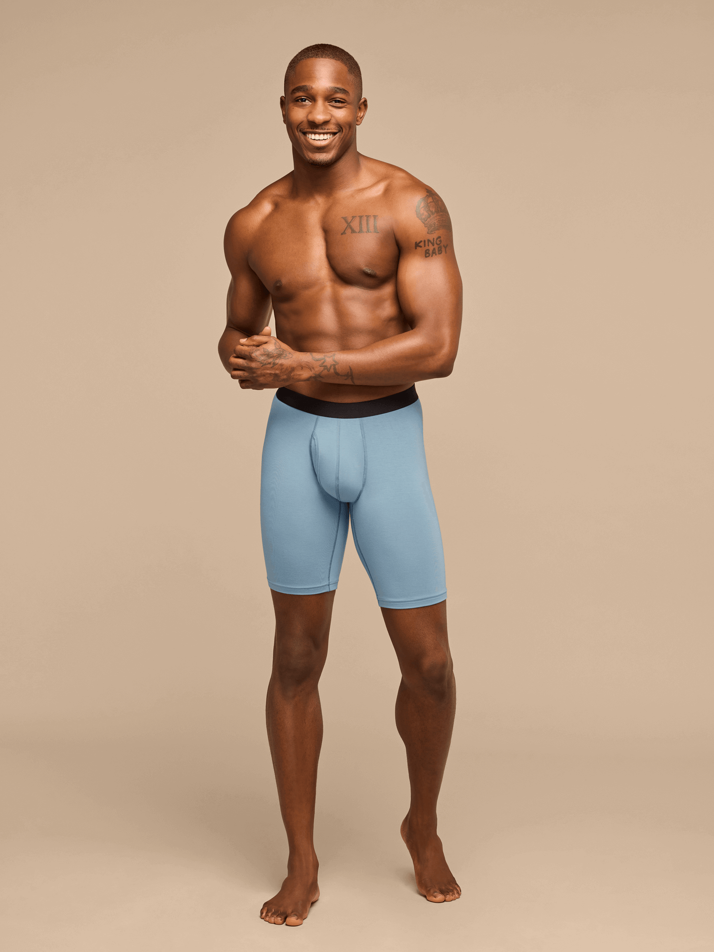 UltraModal™ Core Long Boxer Brief w/ Fly | Slate Blue