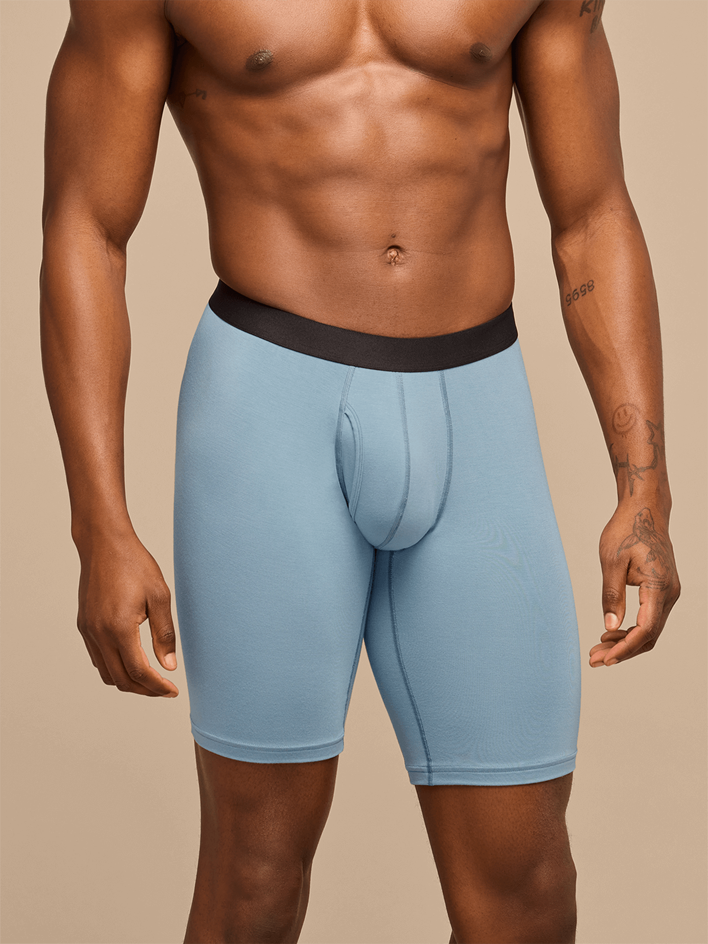 UltraModal™ Core Long Boxer Brief w/ Fly | Slate Blue