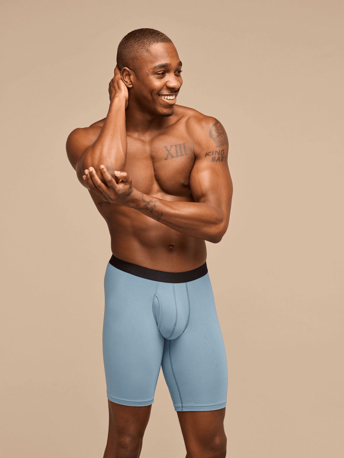 UltraModal™ Core Long Boxer Brief w/ Fly | Slate Blue