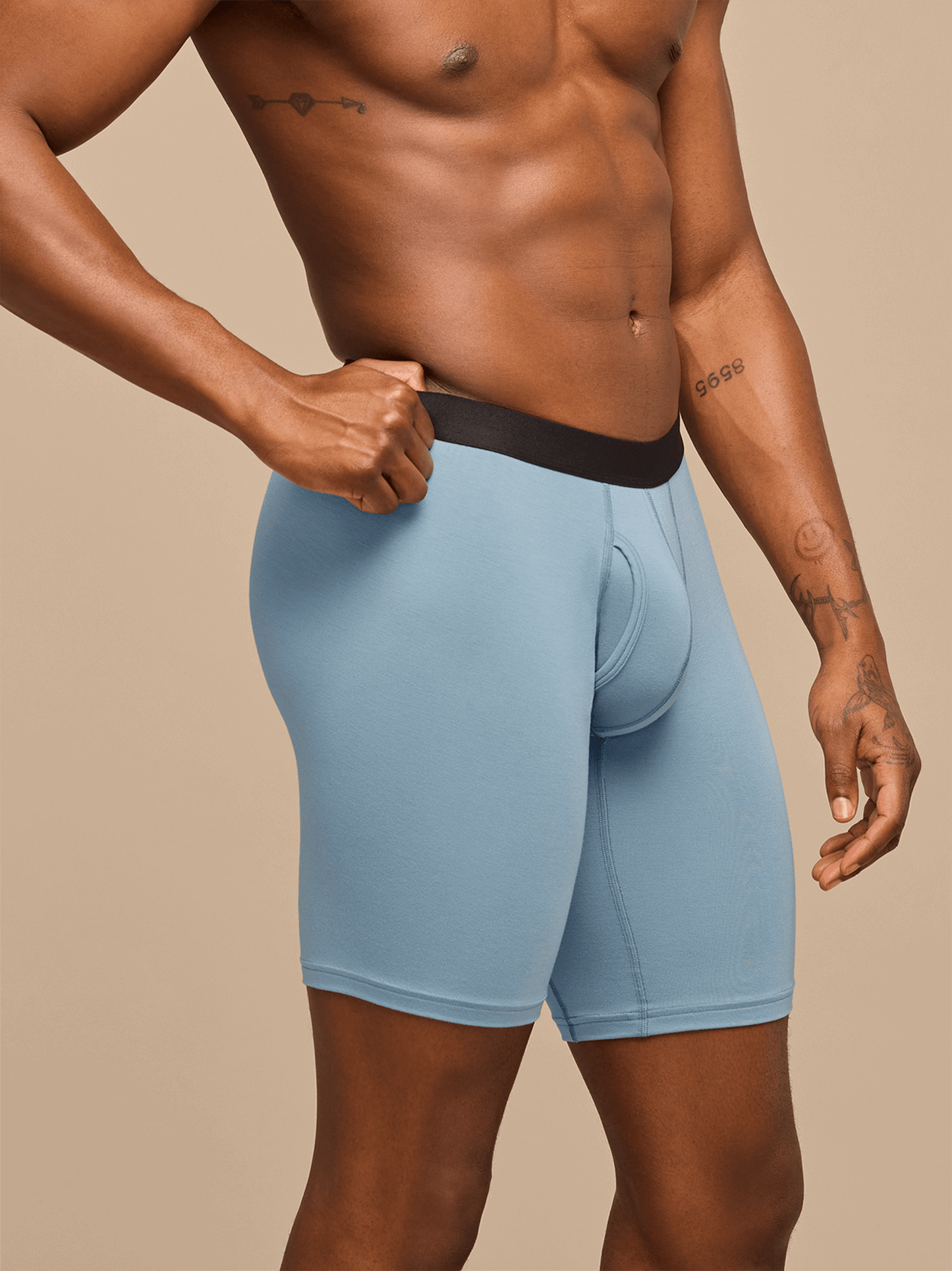 UltraModal™ Core Long Boxer Brief w/ Fly | Slate Blue