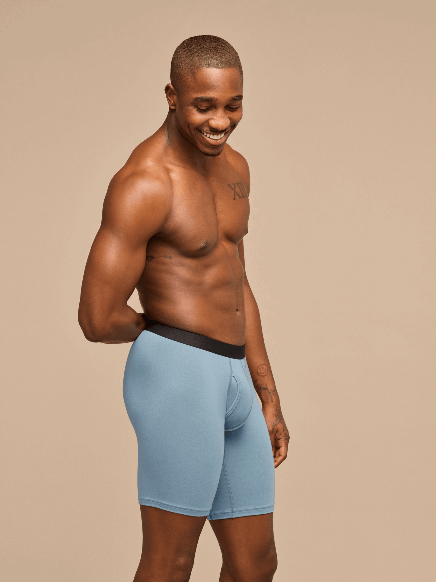 UltraModal™ Core Long Boxer Brief w/ Fly | Slate Blue