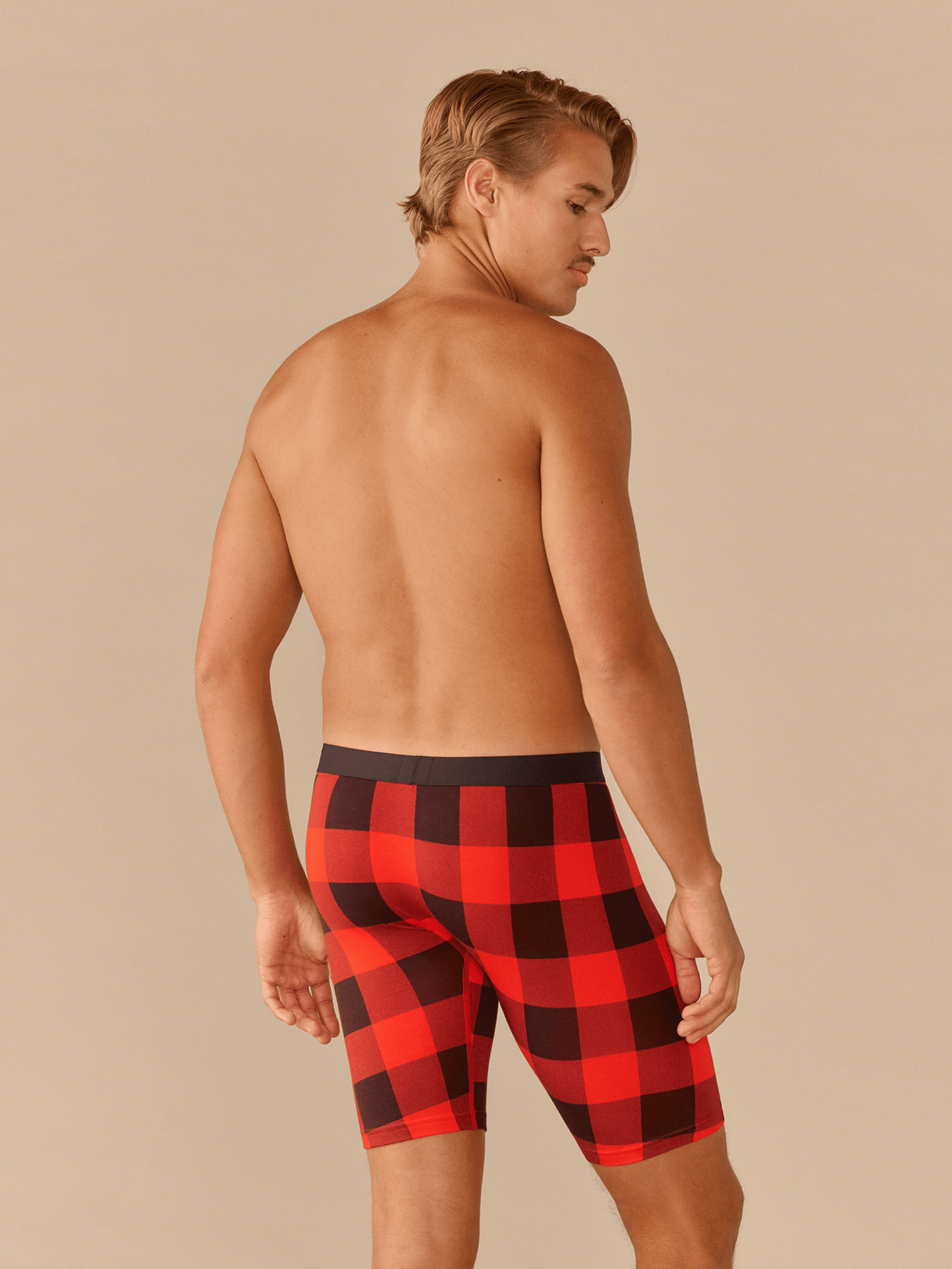 UltraModal™ Core Ball Caddy™ Long Boxer Brief w/ Fly | Buffalo Plaid