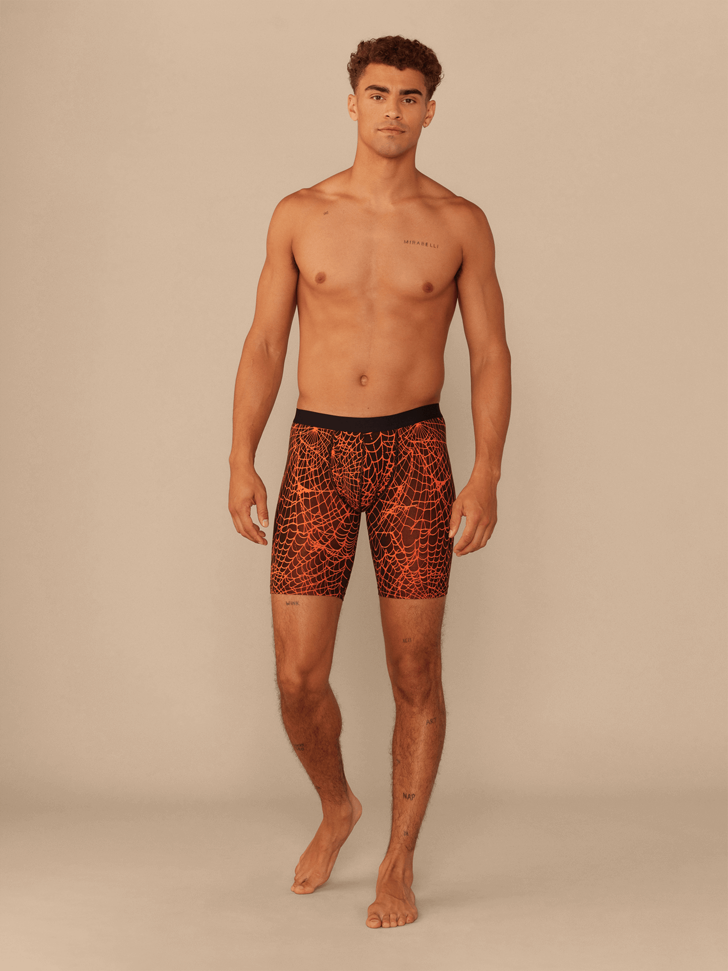 UltraModal™ Core Ball Caddy™ Long Boxer Brief w/ Fly | Caught in a Web