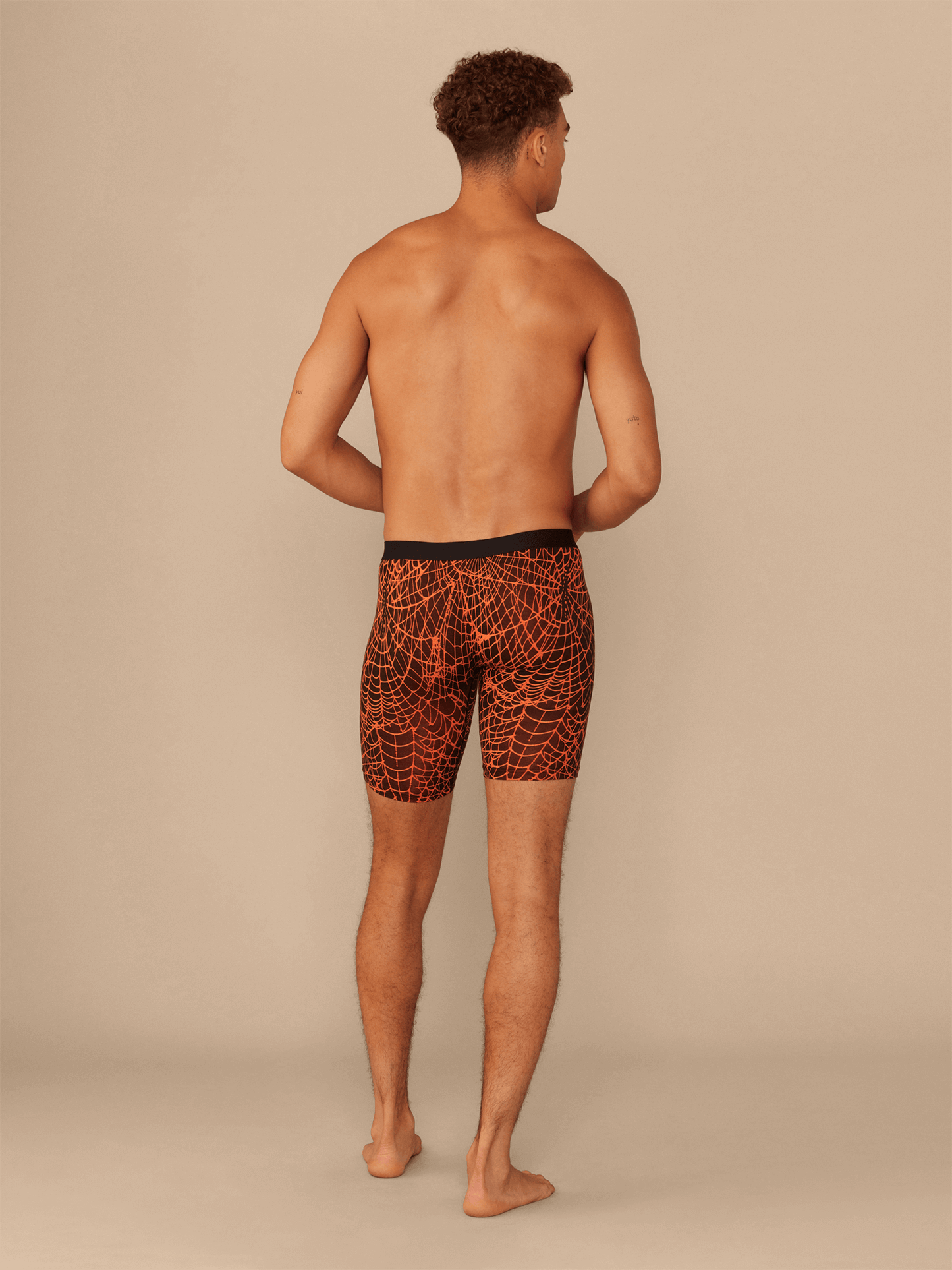 UltraModal™ Core Ball Caddy™ Long Boxer Brief w/ Fly | Caught in a Web