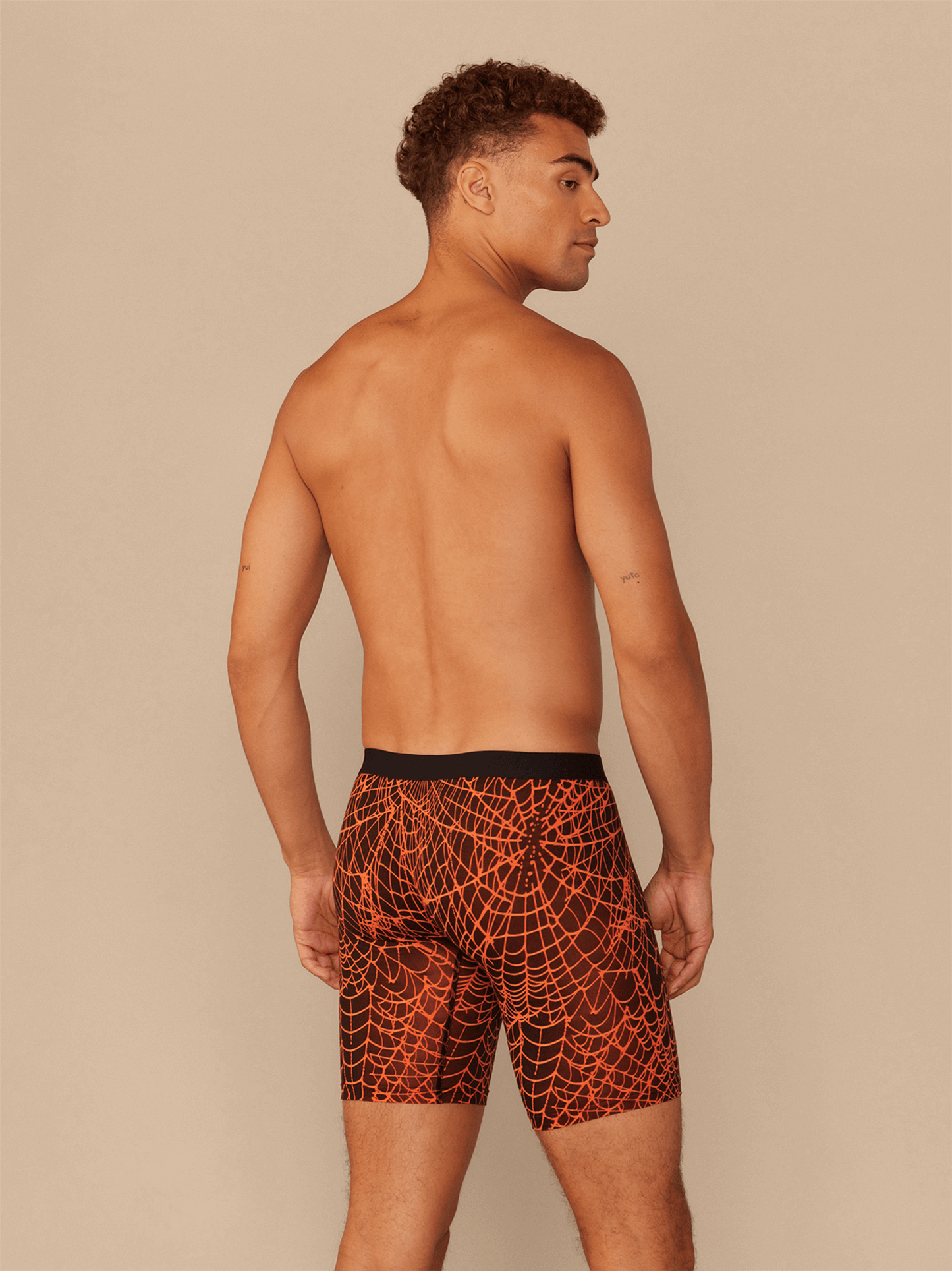 UltraModal™ Core Ball Caddy™ Long Boxer Brief w/ Fly | Caught in a Web