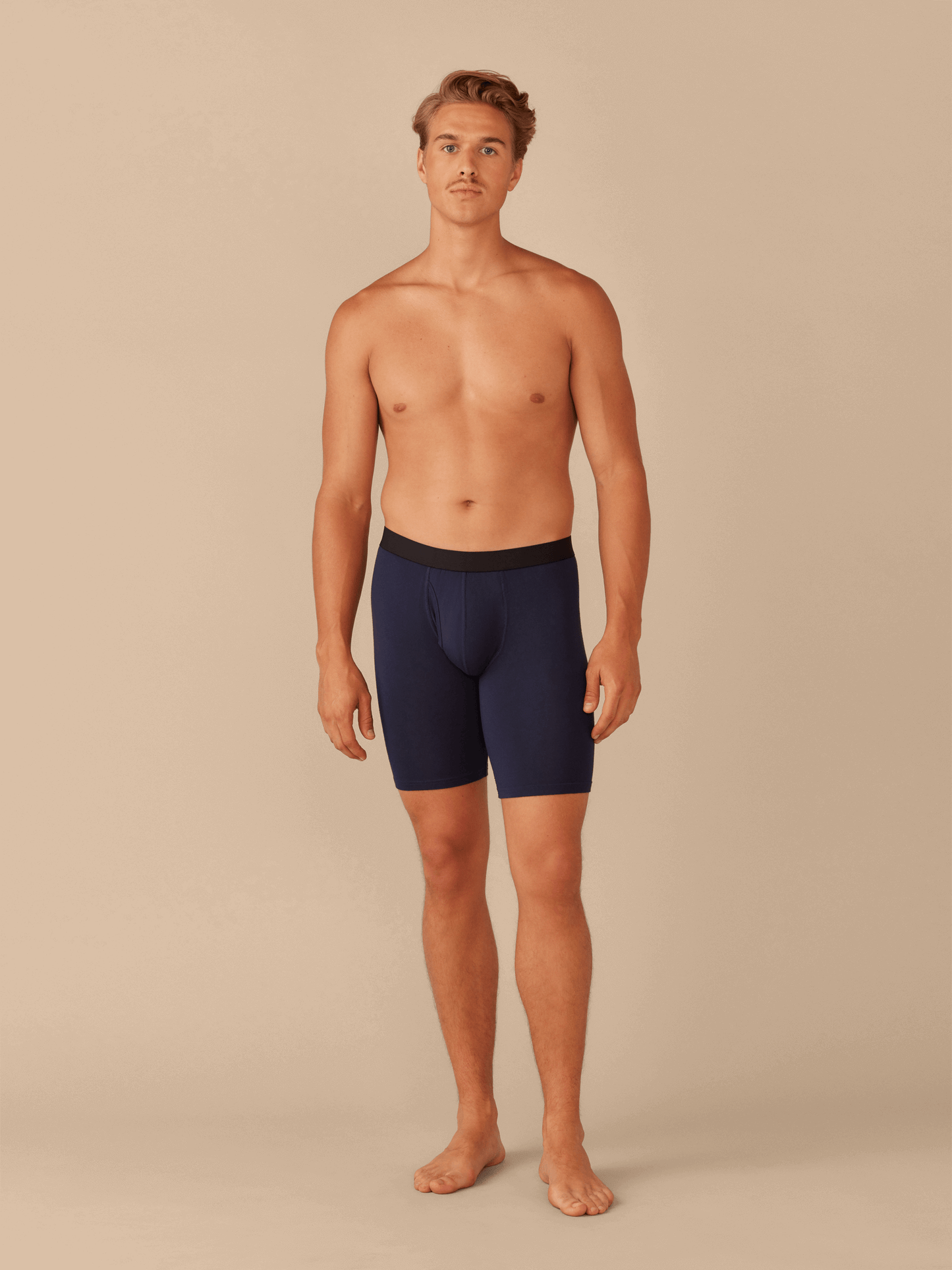 UltraModal™ Core Ball Caddy™ Long Boxer Brief w/ Fly | Dark Sapphire