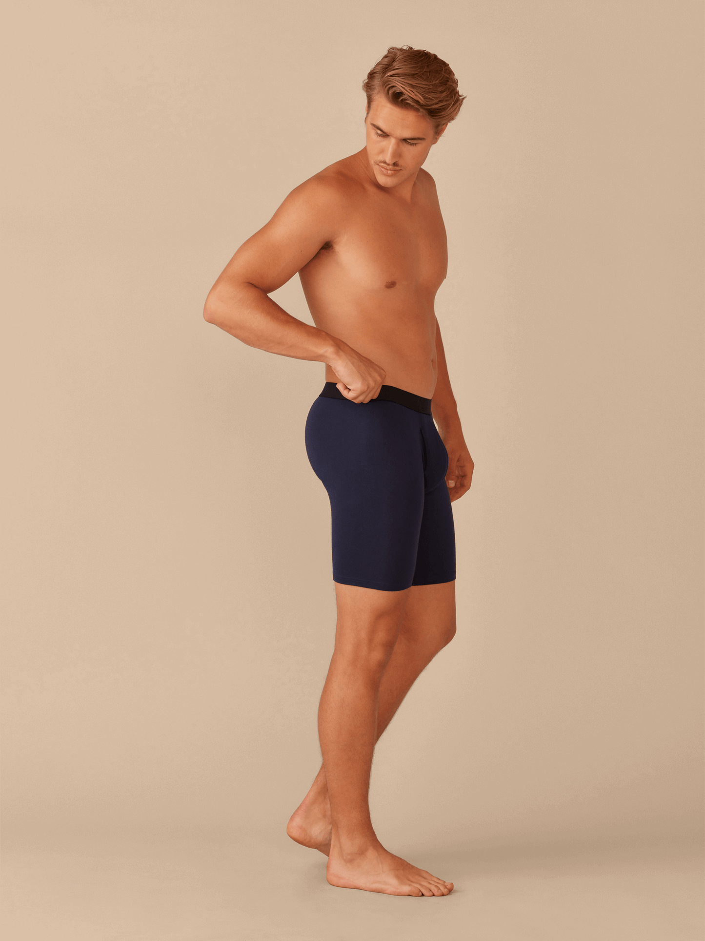 UltraModal™ Core Ball Caddy™ Long Boxer Brief w/ Fly | Dark Sapphire