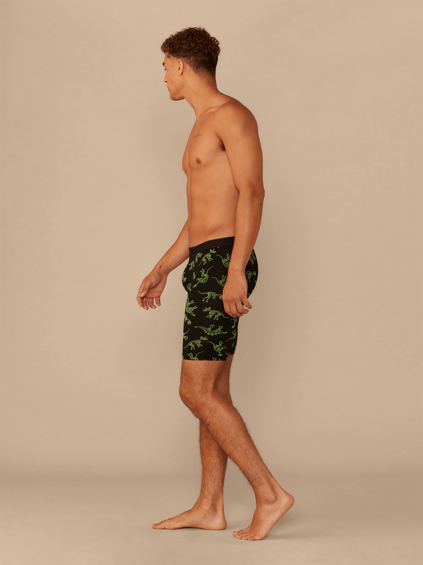 UltraModal™ Core Ball Caddy™ Long Boxer Brief w/ Fly | Electric Dino
