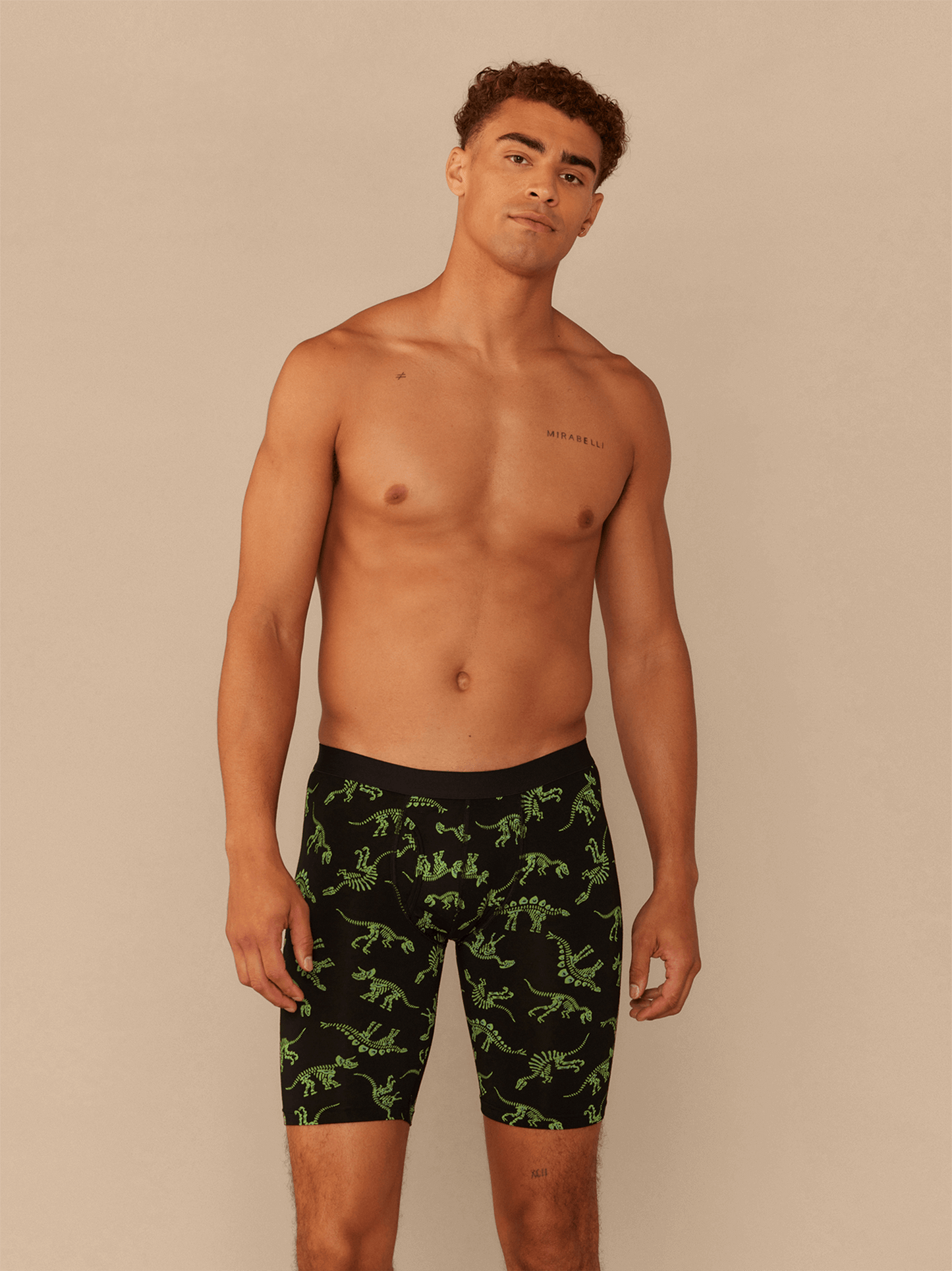 UltraModal™ Core Ball Caddy™ Long Boxer Brief w/ Fly | Electric Dino