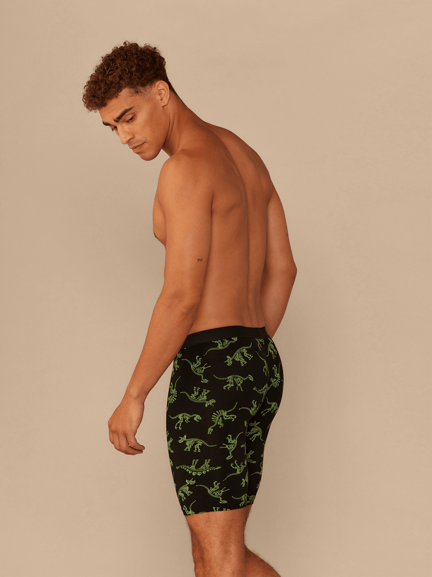 UltraModal™ Core Ball Caddy™ Long Boxer Brief w/ Fly | Electric Dino