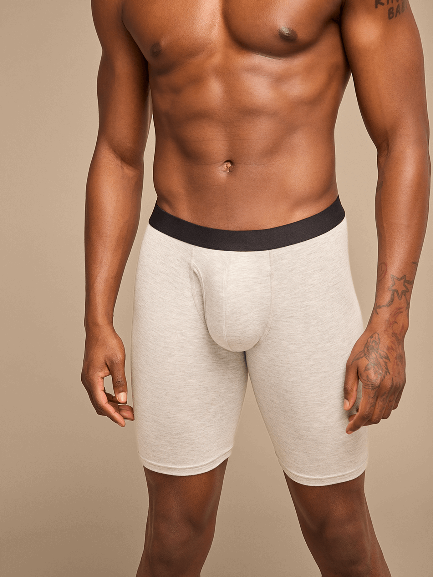 UltraModal™ Core Ball Caddy™ Long Boxer Brief w/ Fly | Heather Grey